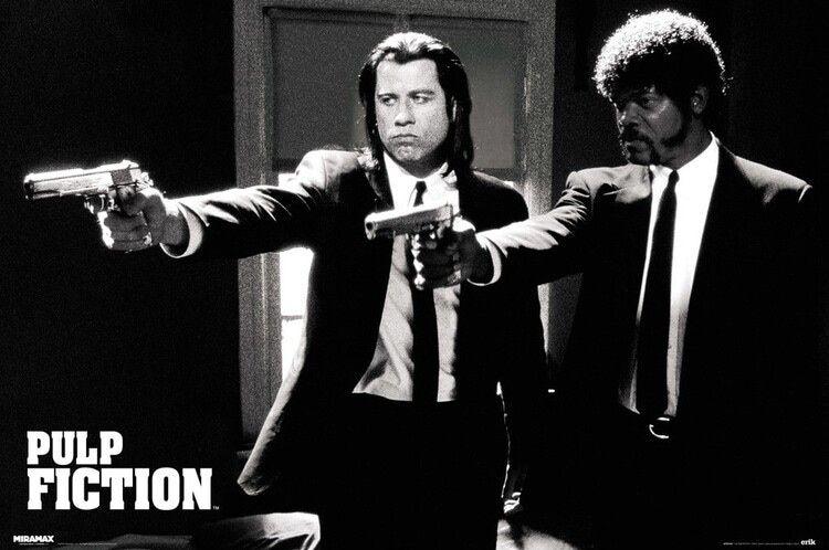 Poster, film poster Pulp Fiction - Guns 91,5x61 cm