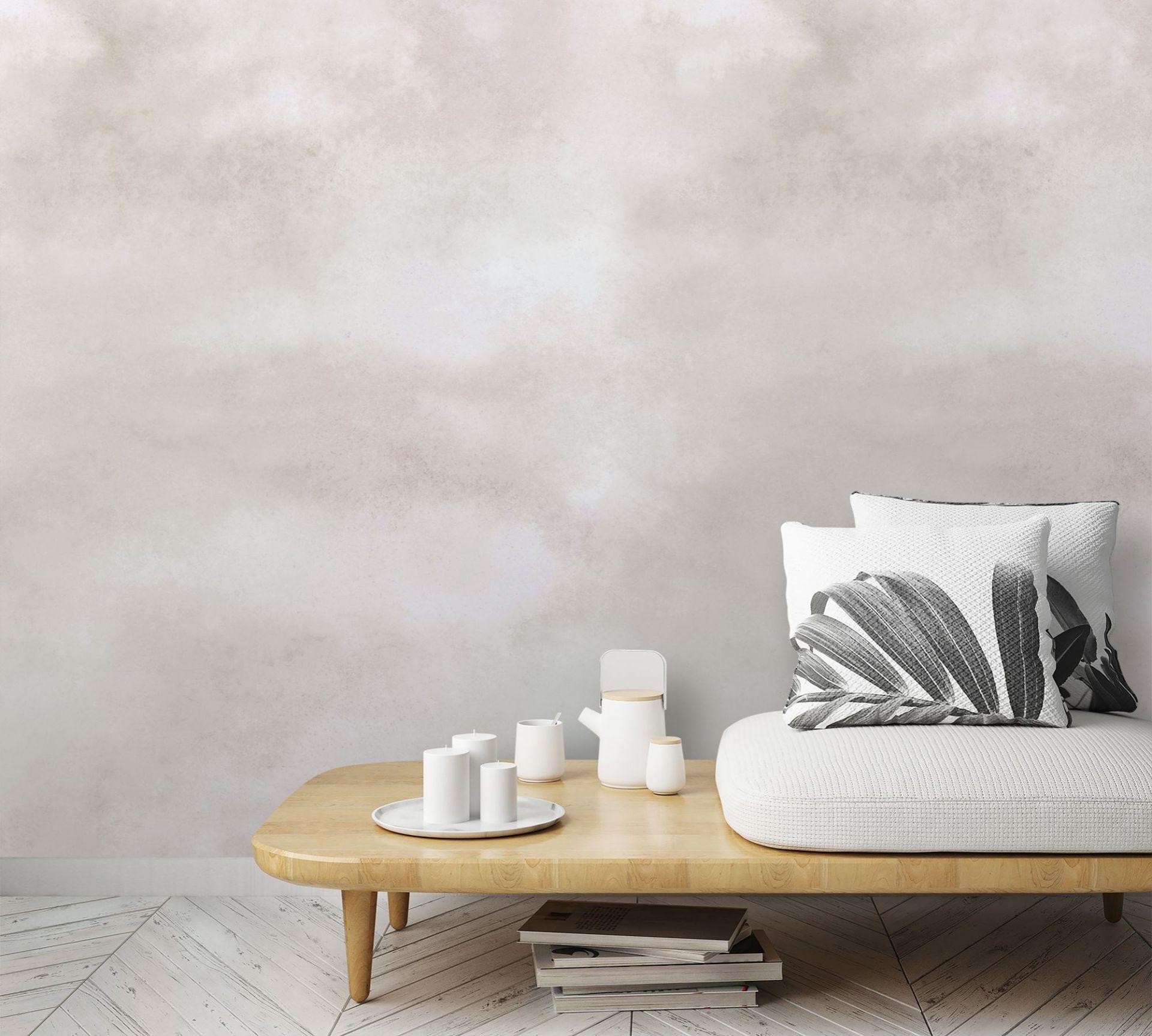 Fototapet med himmel og skyer, beige ensfarvet 2,70 x 2,12 m