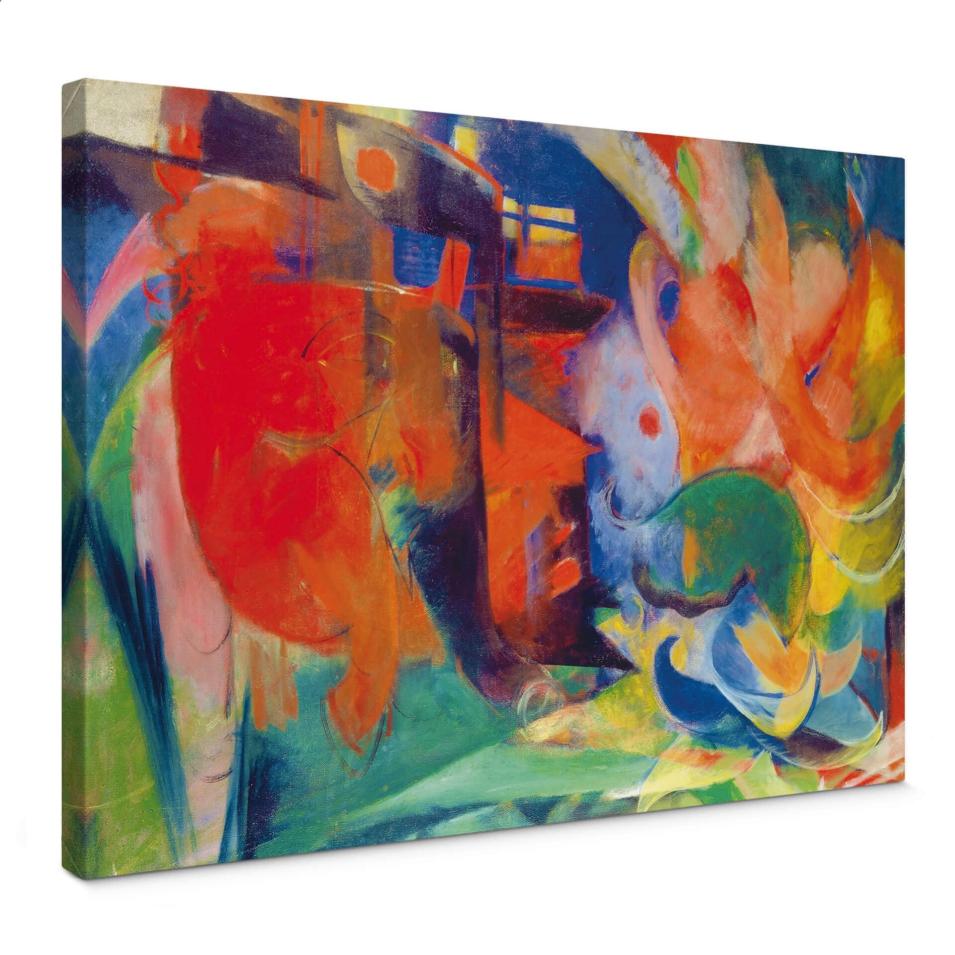Franz Marc - abstrakte former II - Lærredsprint