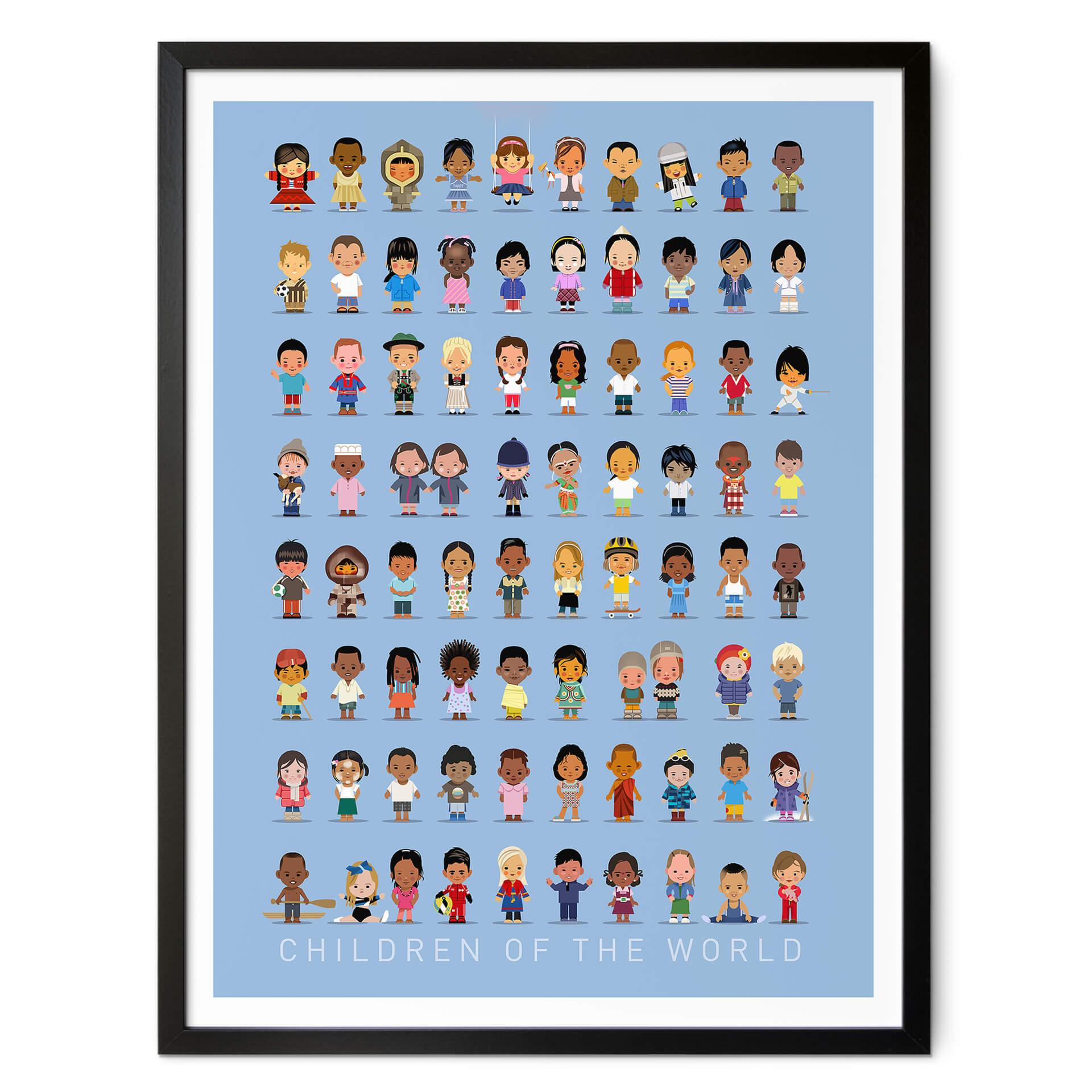 Póster Braun - Niños del mundo