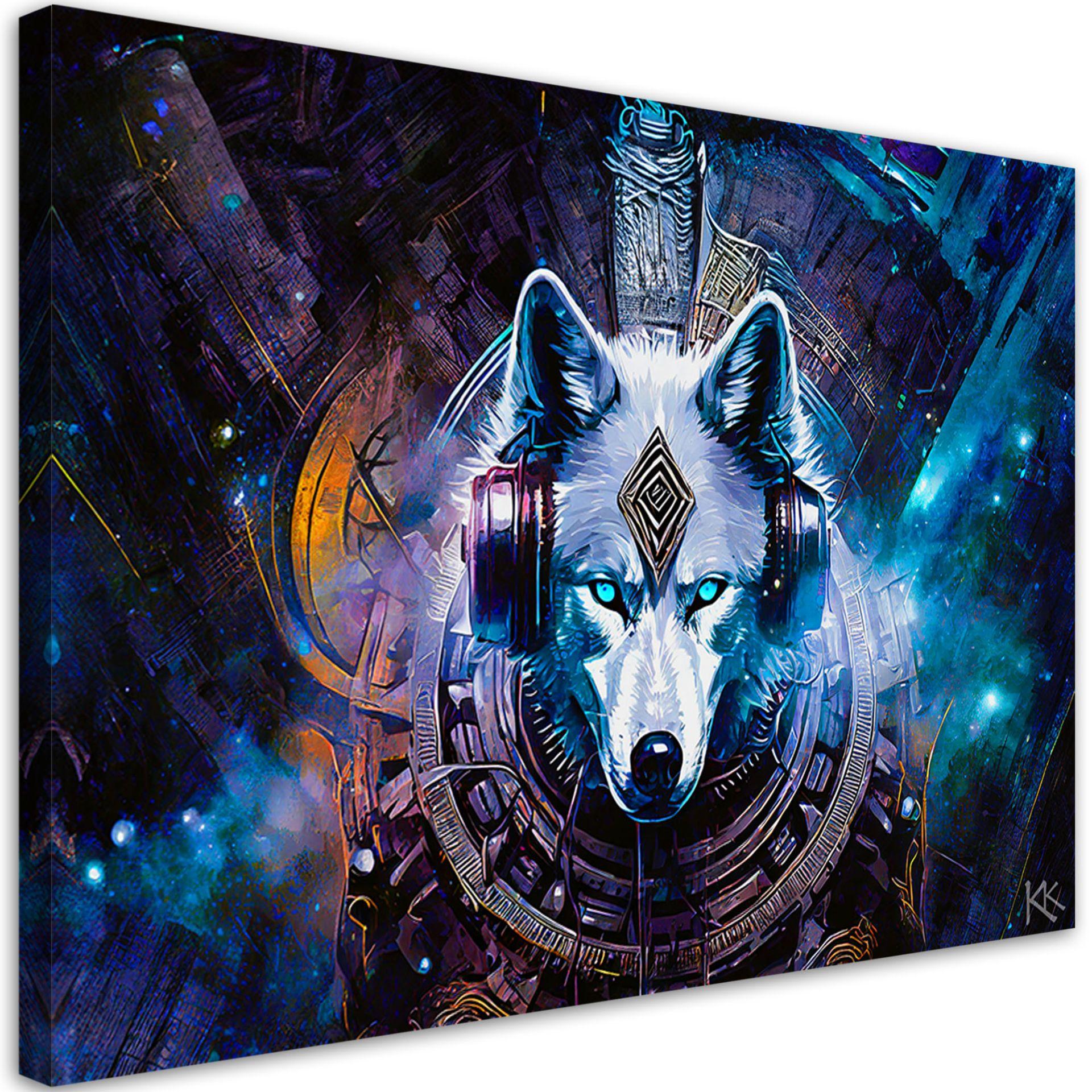 Canvasbillede, Abstrakt ulv