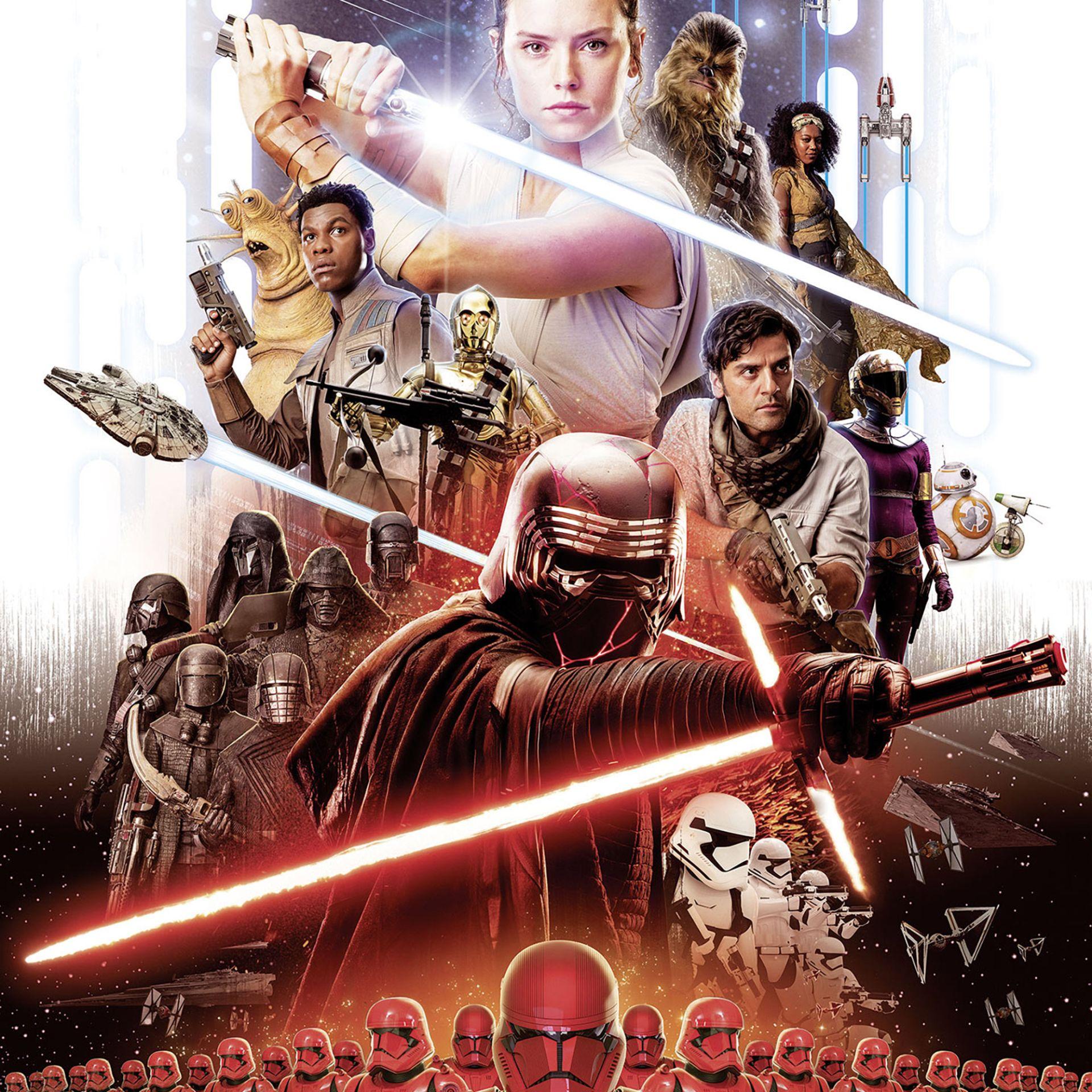 Papier Fototapete - STAR WARS EP9 Movie Poster Rey - 184 x 254 cm