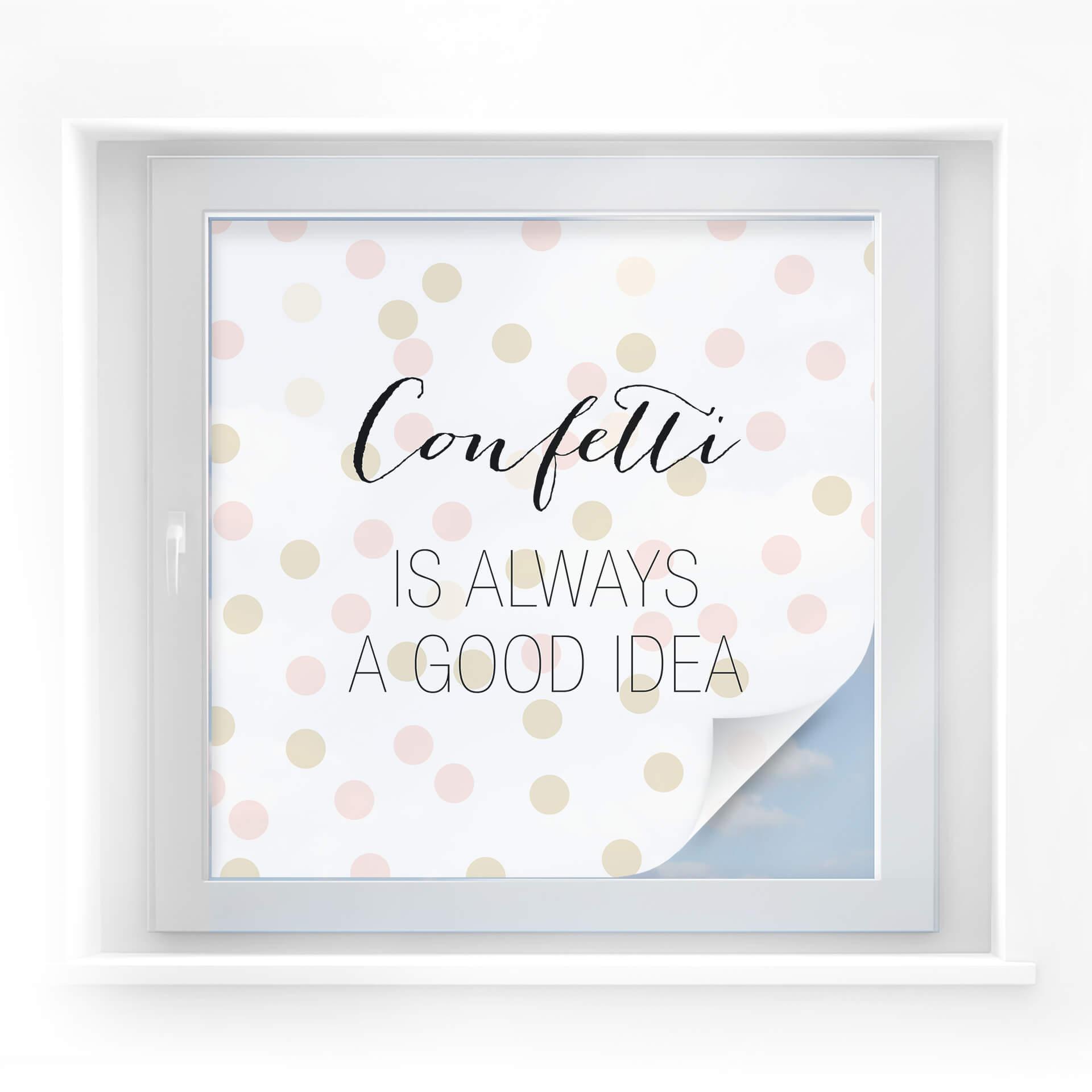 Película de privacidad Confetti & Cream - El confeti siempre es una buena idea