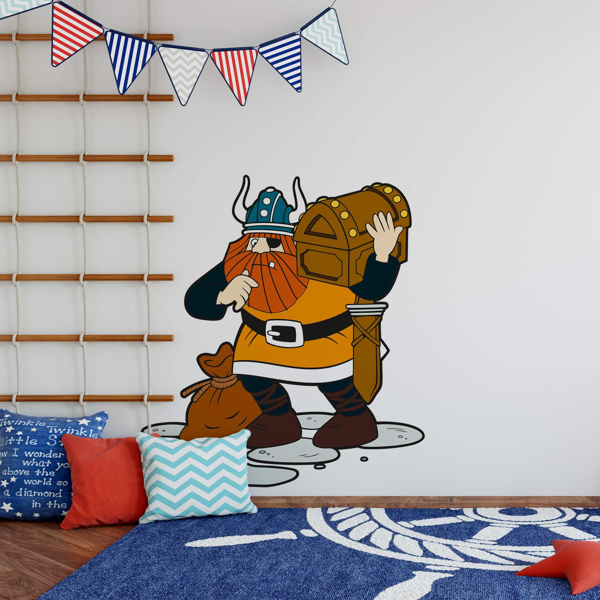 Muursticker Wickie de Viking - Halvar 1
