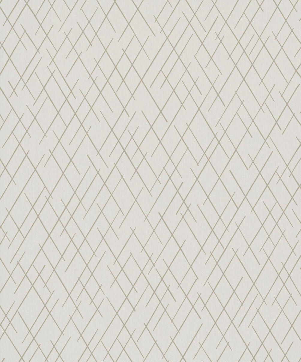 grafisk tapet, non-woven vægbeklædning Novamur Kylie beige