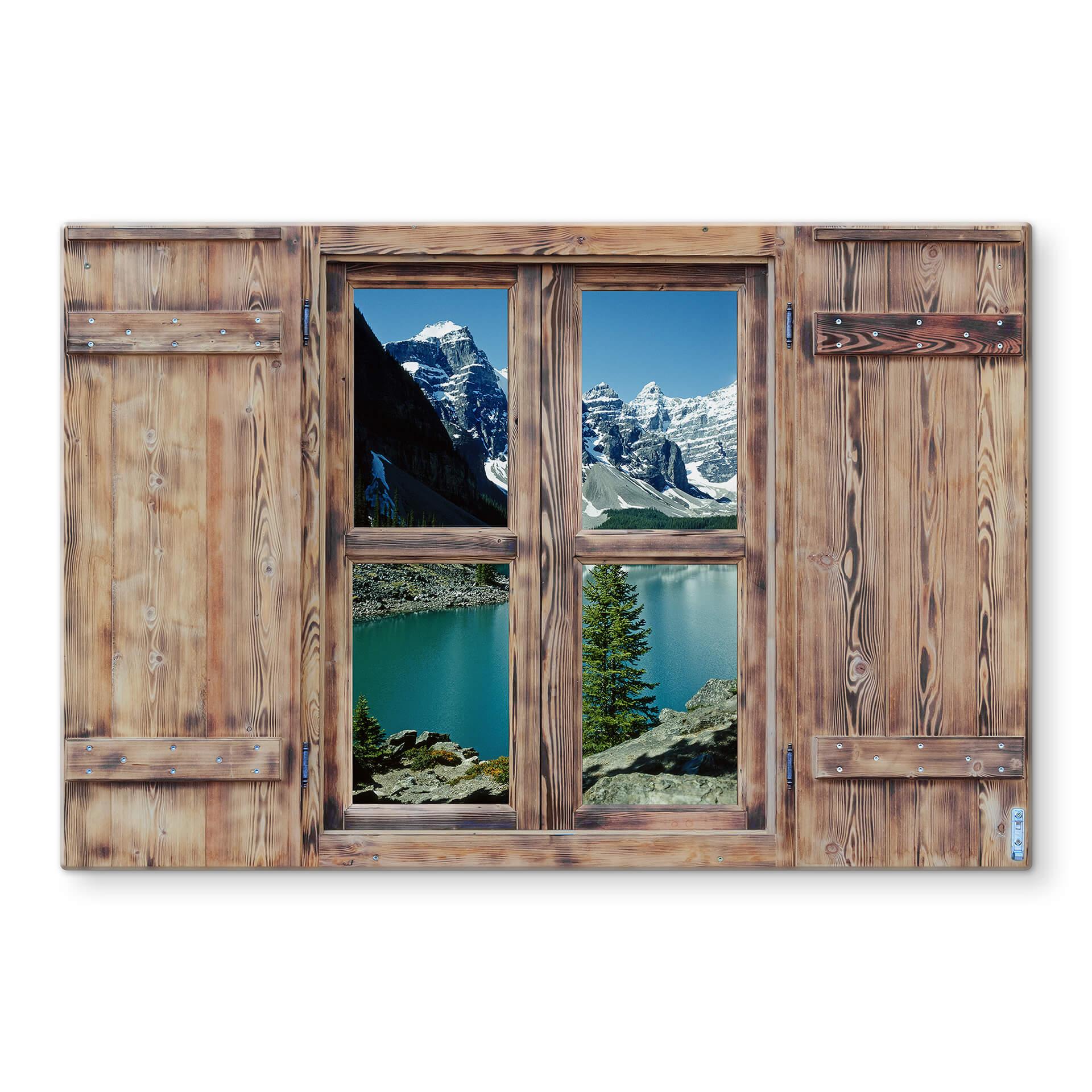 Trompe L'oeil op glas - Beautiful view