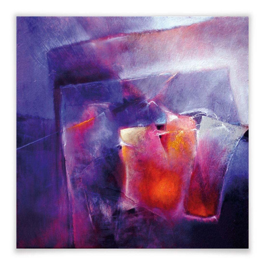 Poster Schmucker - Blauw en Oranje