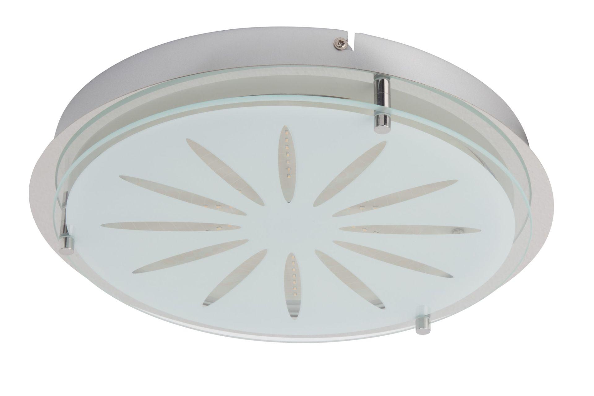 Wand- und Deckenleuchte Dora, metallic, 5,5 x 33 cm, Glas Deckenlampe