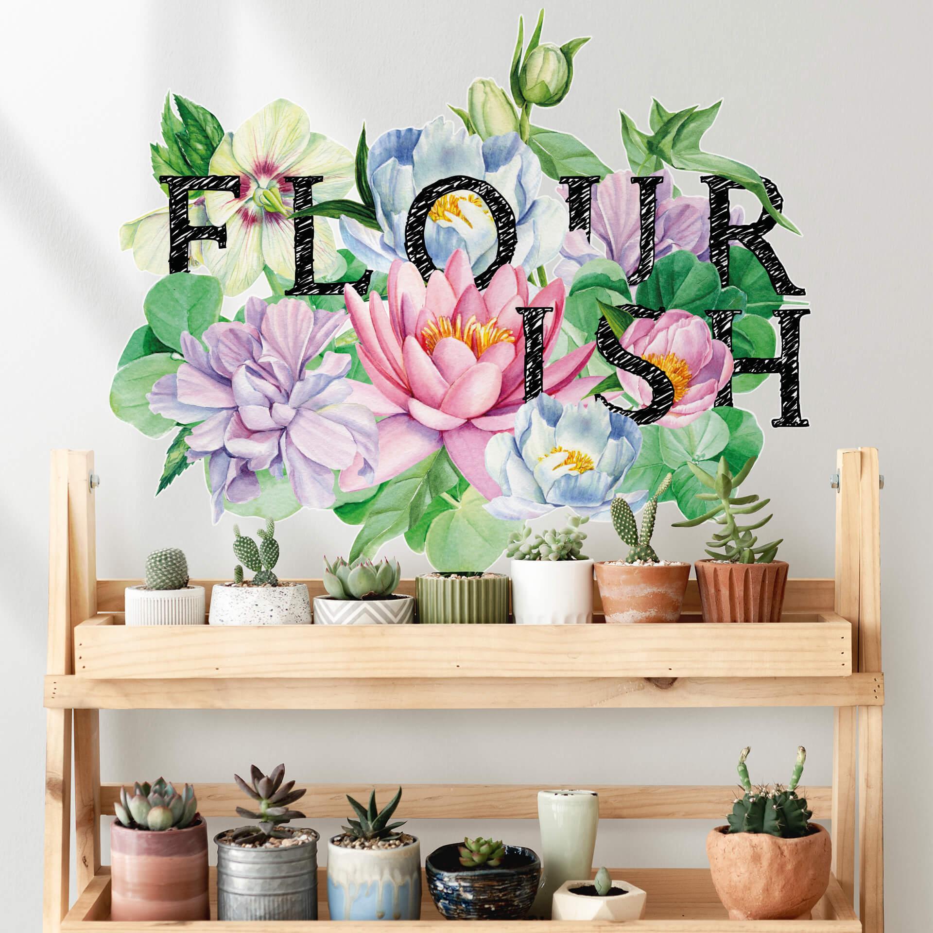 Muursticker XXL Bloem Flourish