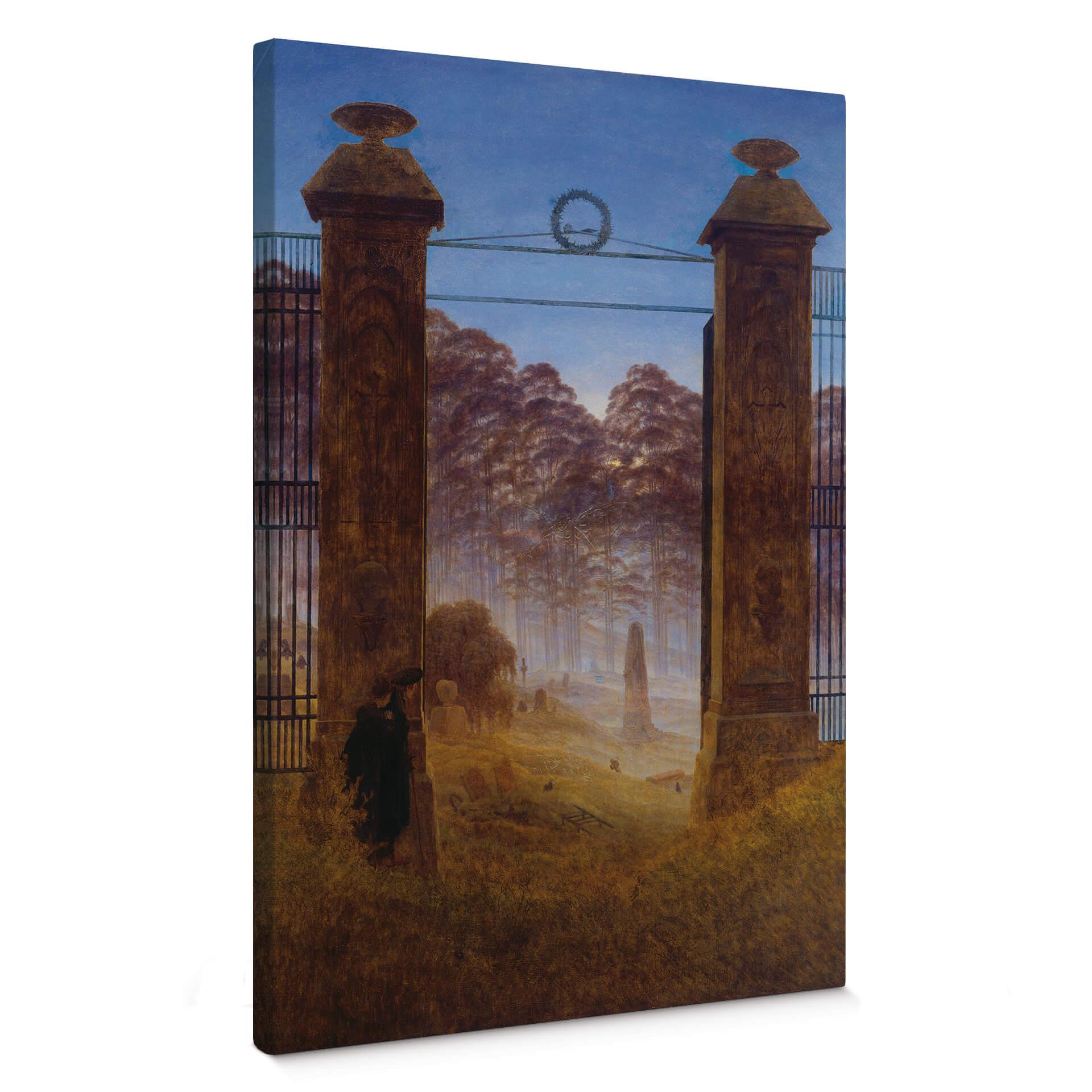 Lienzo Friedrich - El cementerio