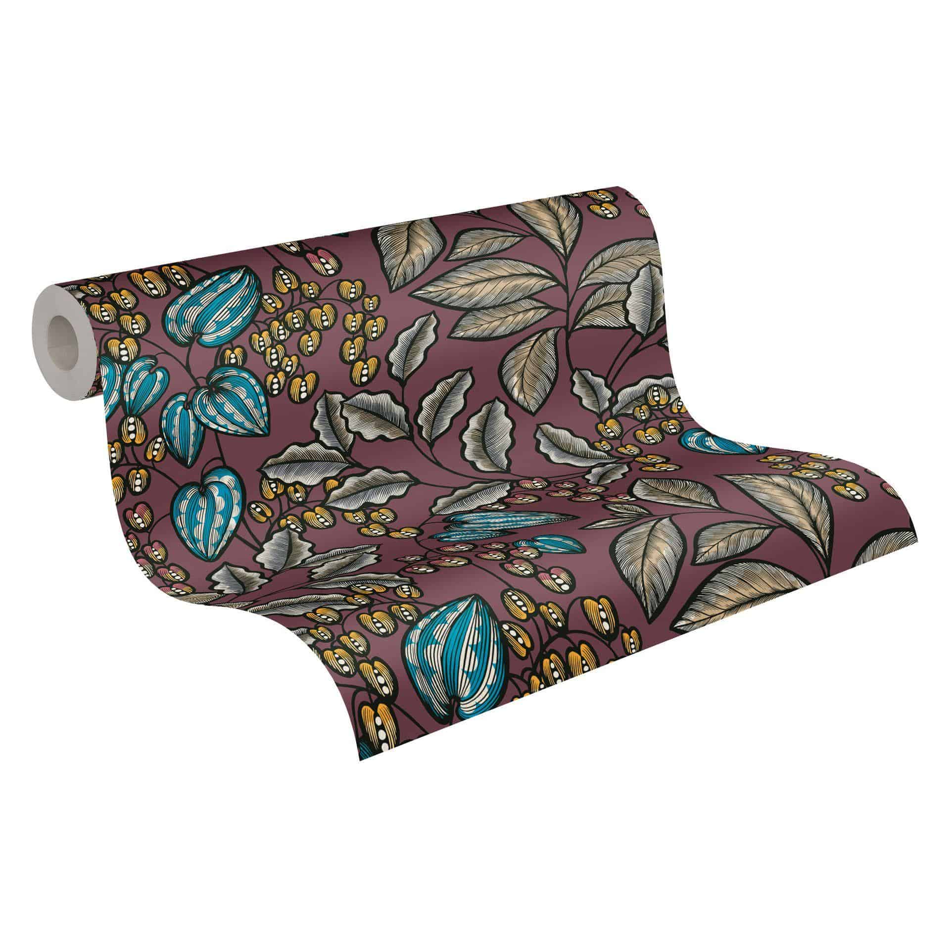 Architects Paper Floral Impression - Papier peint intissé fleuris, rouge