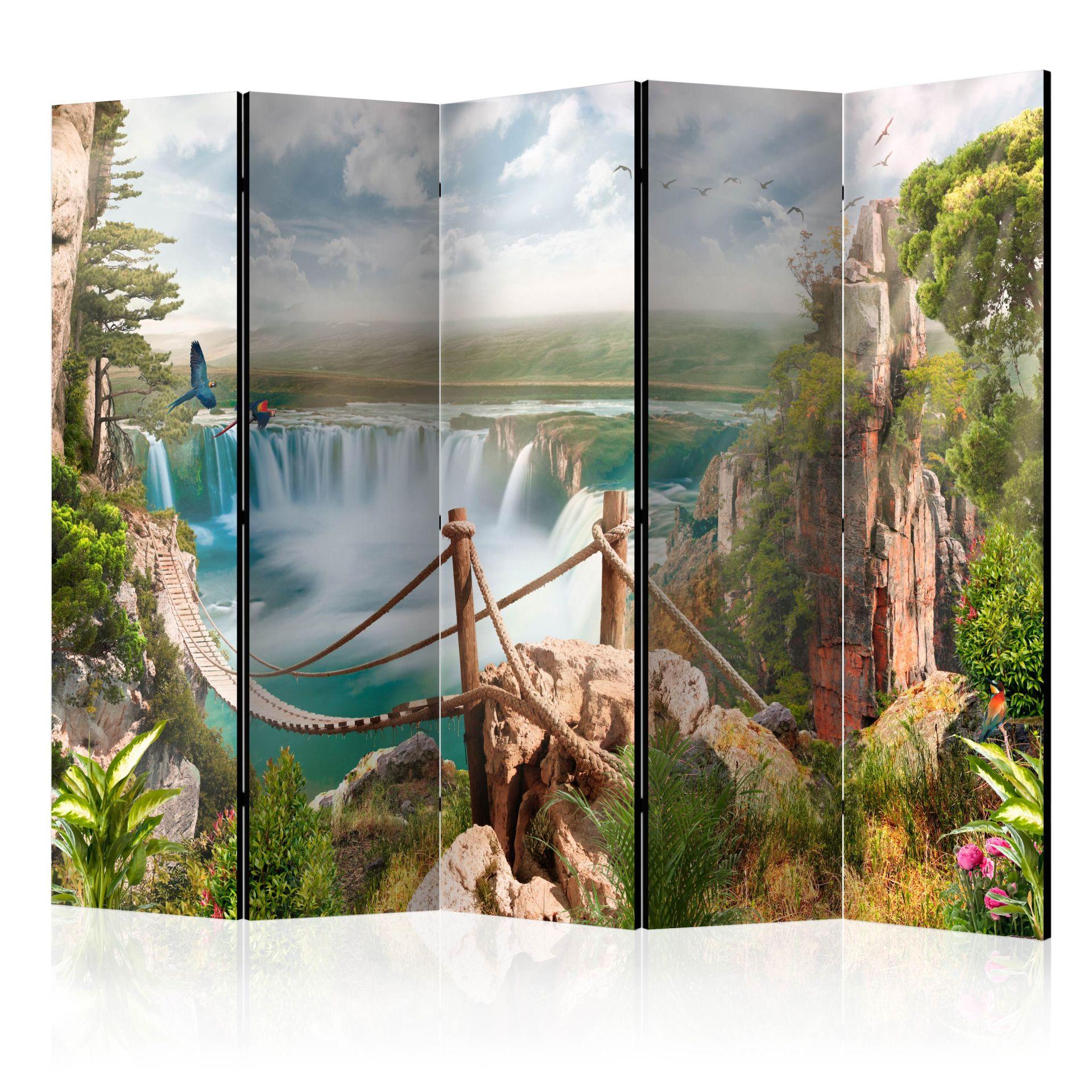 Rumdeler - Skjult paradis , 5-delt - 225x172 cm