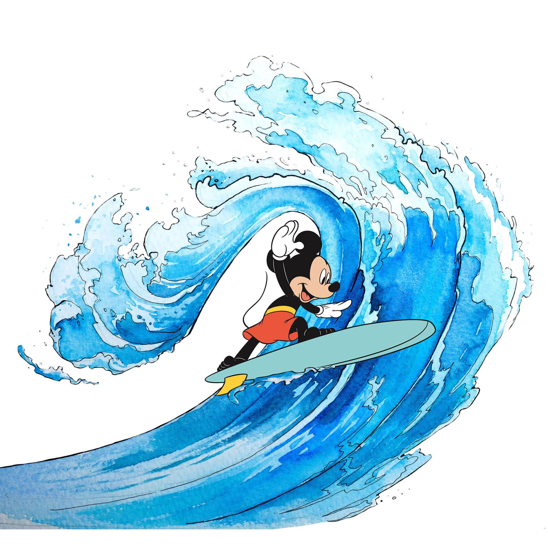 Tapet - Mickey surfer - 300 x 280 cm