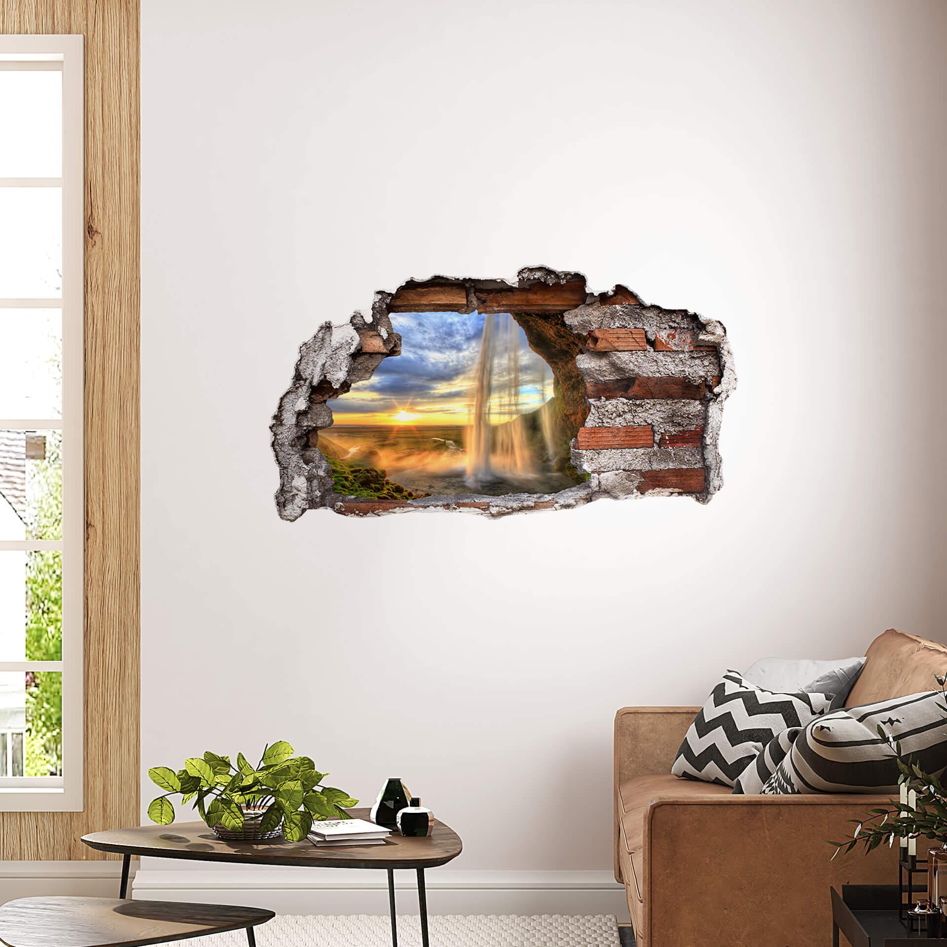 3D Wallsticker Seljalandsfoss vandfald