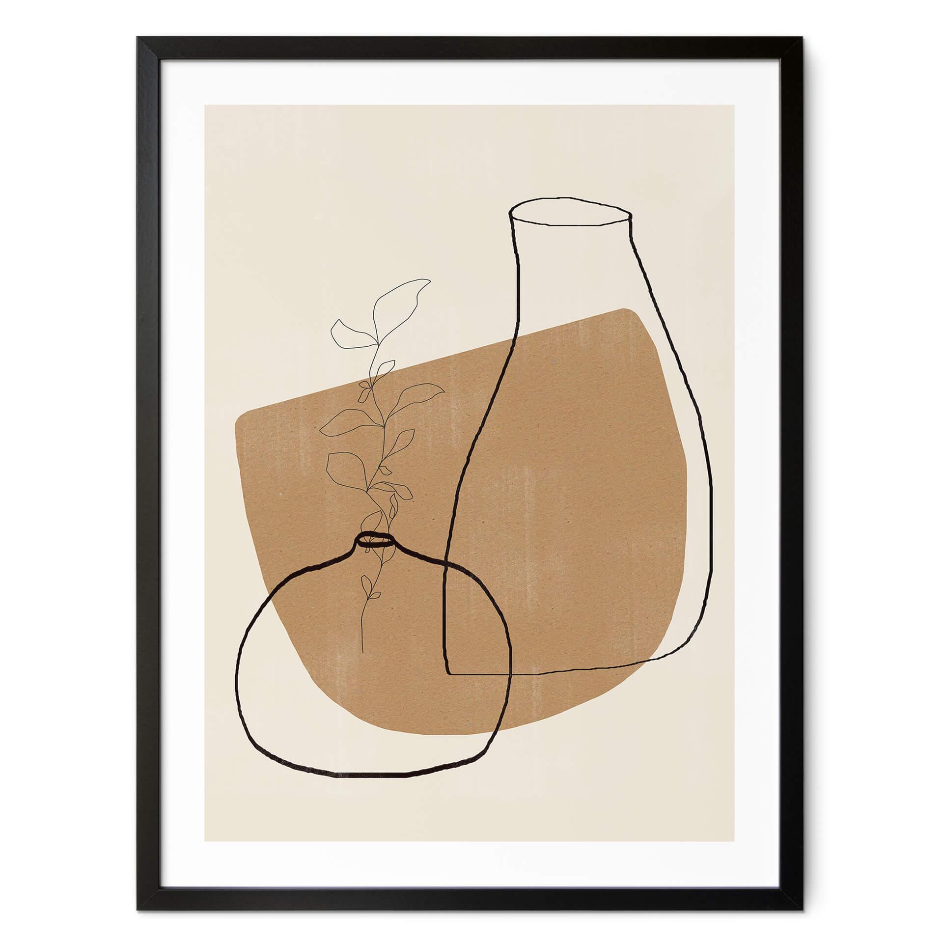 Póster The Miuus Studio - Jarrones abstractos