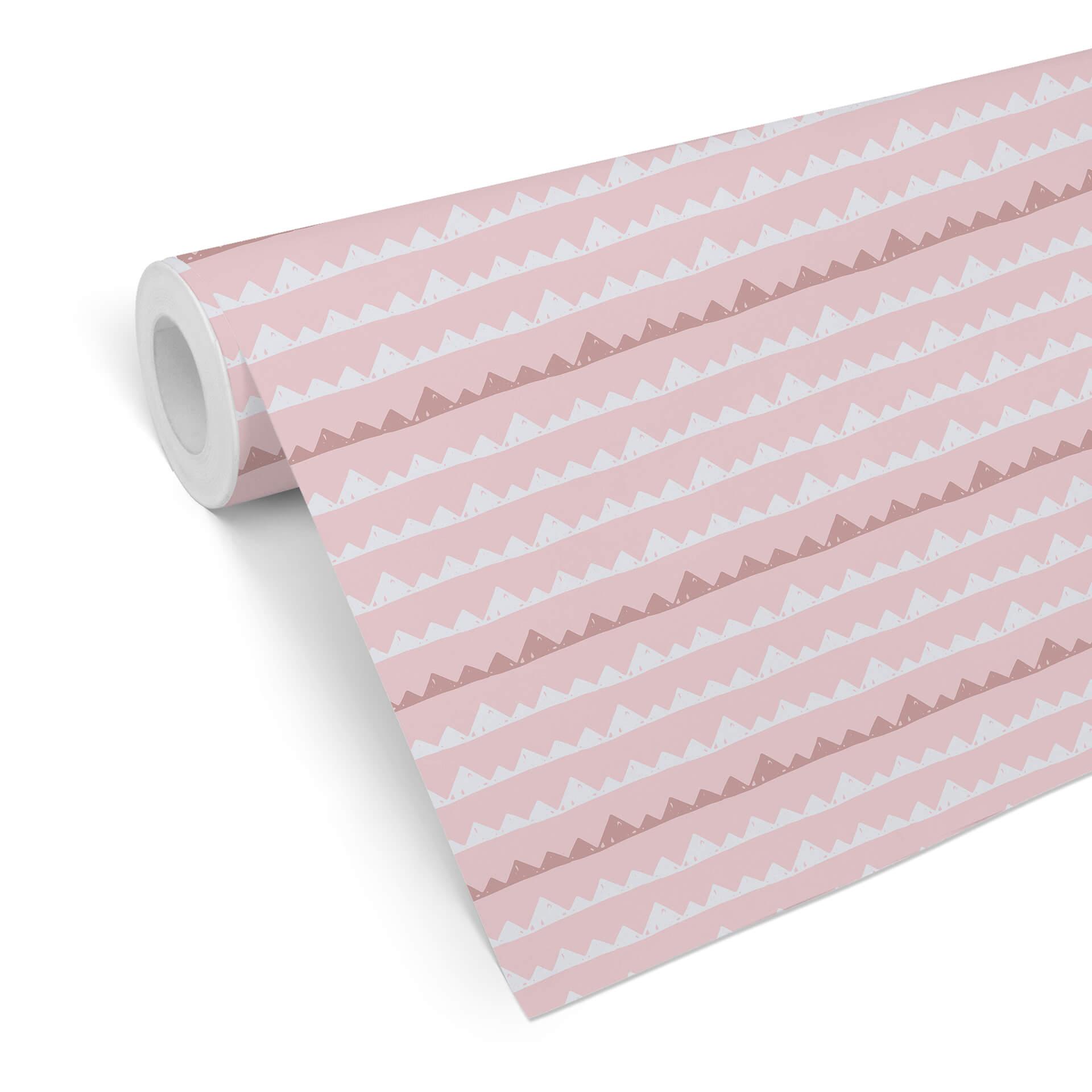 Tapet med mønster eventyr - pink