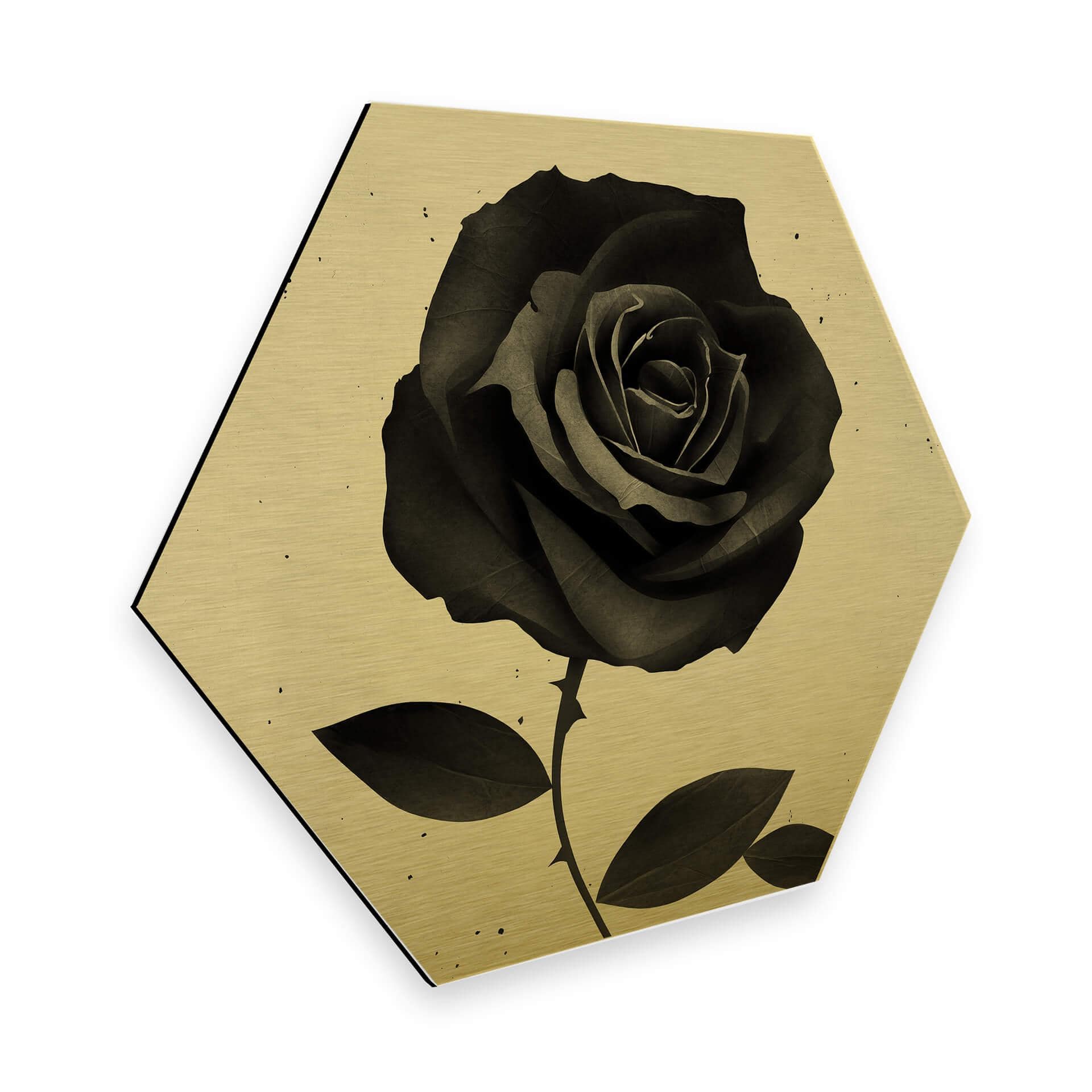 Hexagone - Alu-Dibond effet doré Ireland - Fabric Rose
