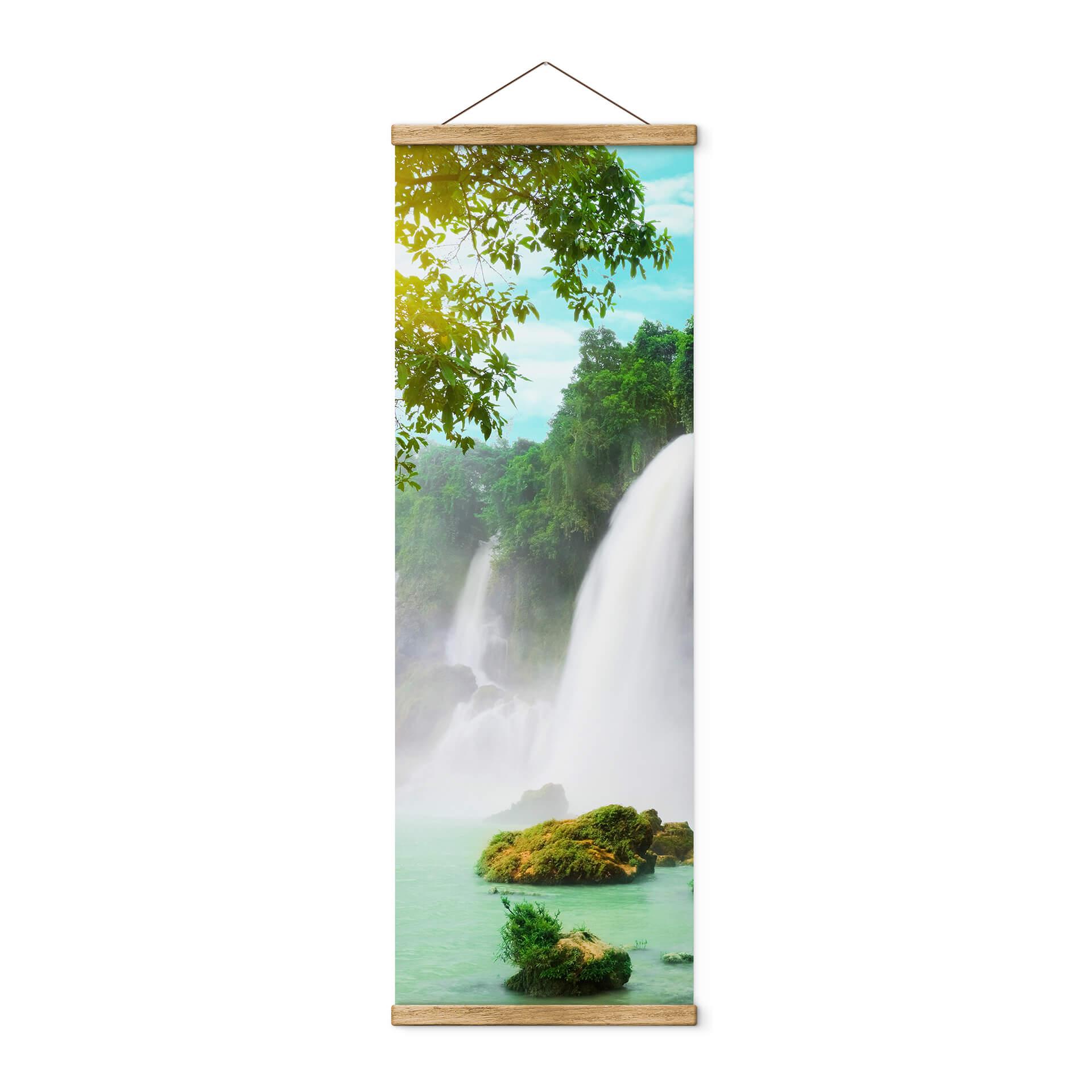 Tekstil plakat Blå Lagune - Panorama