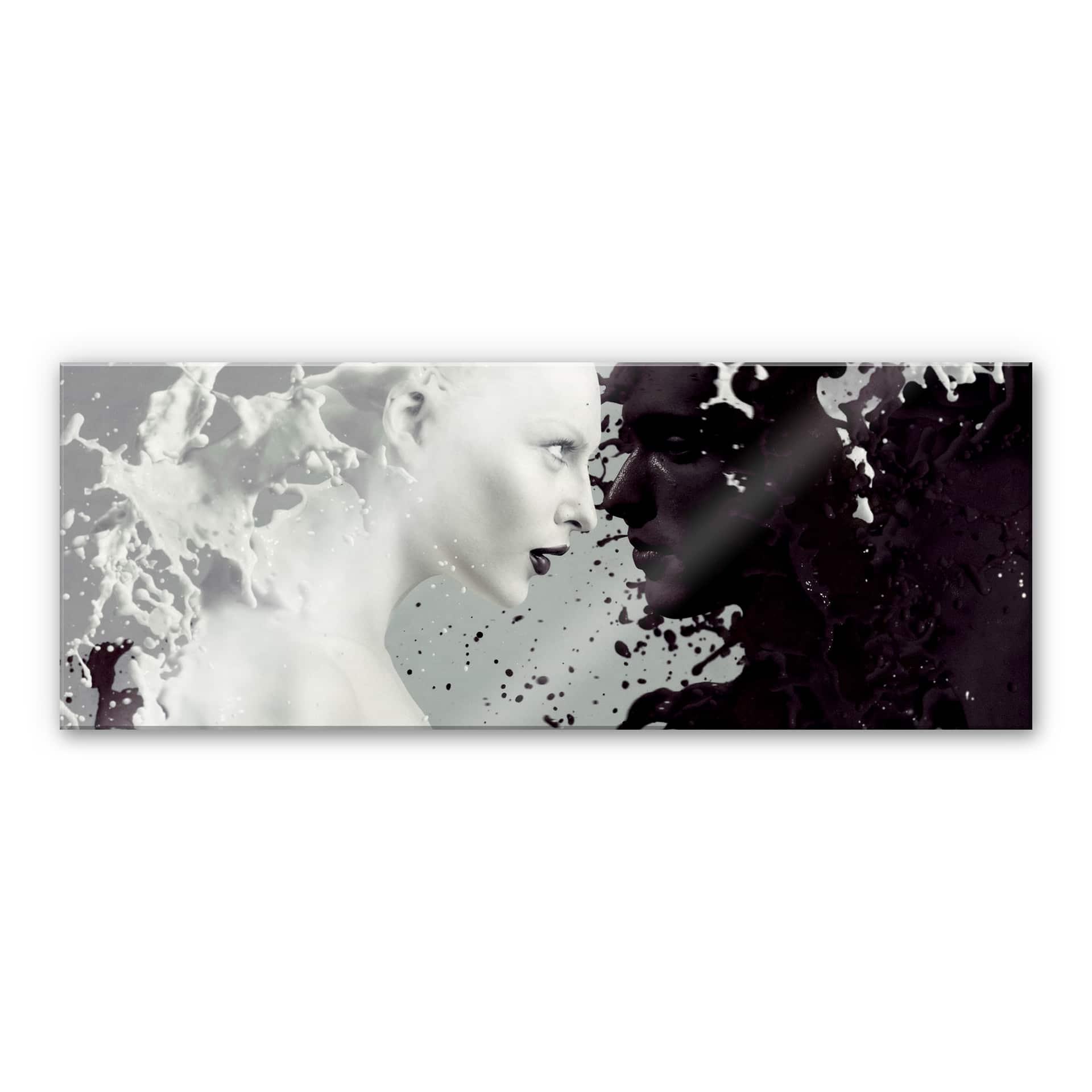 Tableau en verre acrylique - Milk & Coffee - Panorama