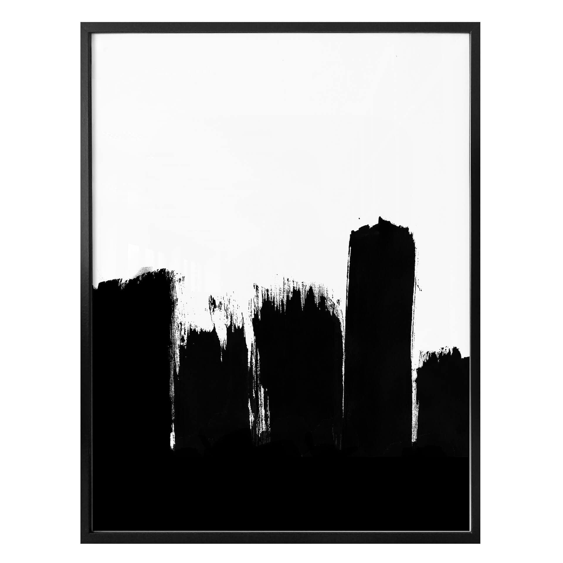 Plakat - Black brush