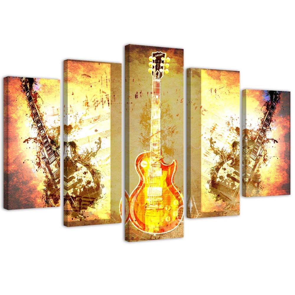 Lærredstryk 5 dele, guitarmusik