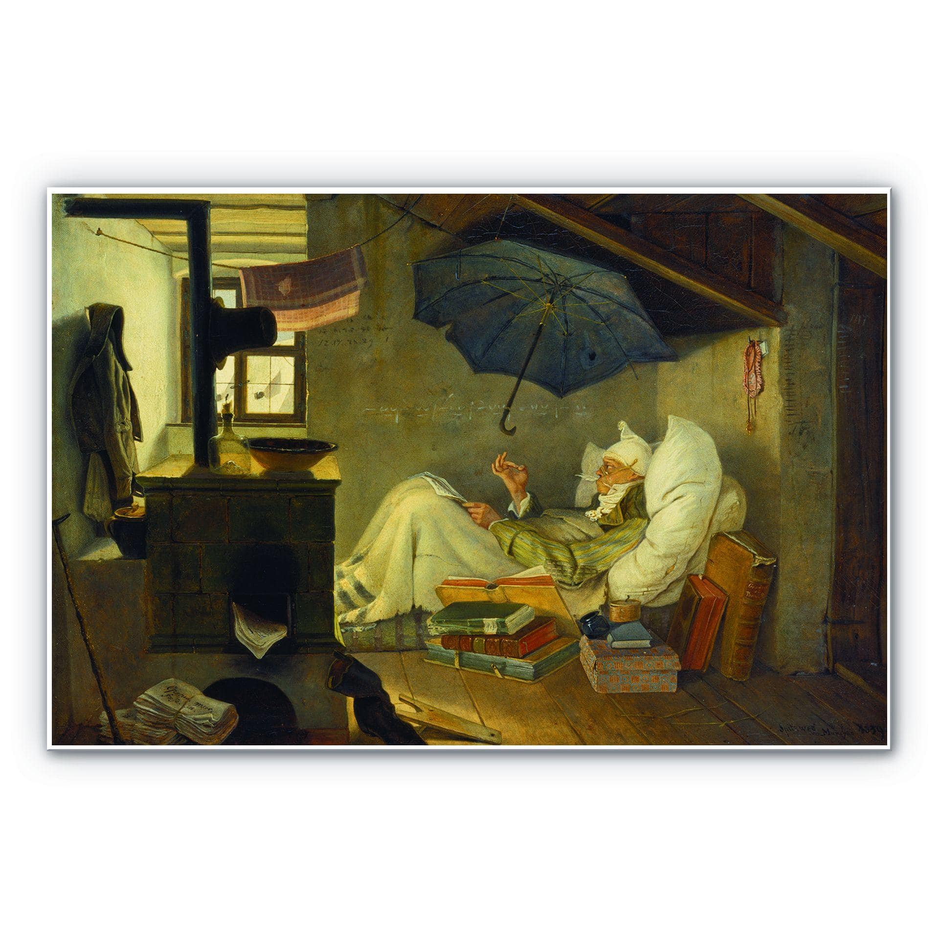 Tableau Forex - Spitzweg - Le pauvre poète