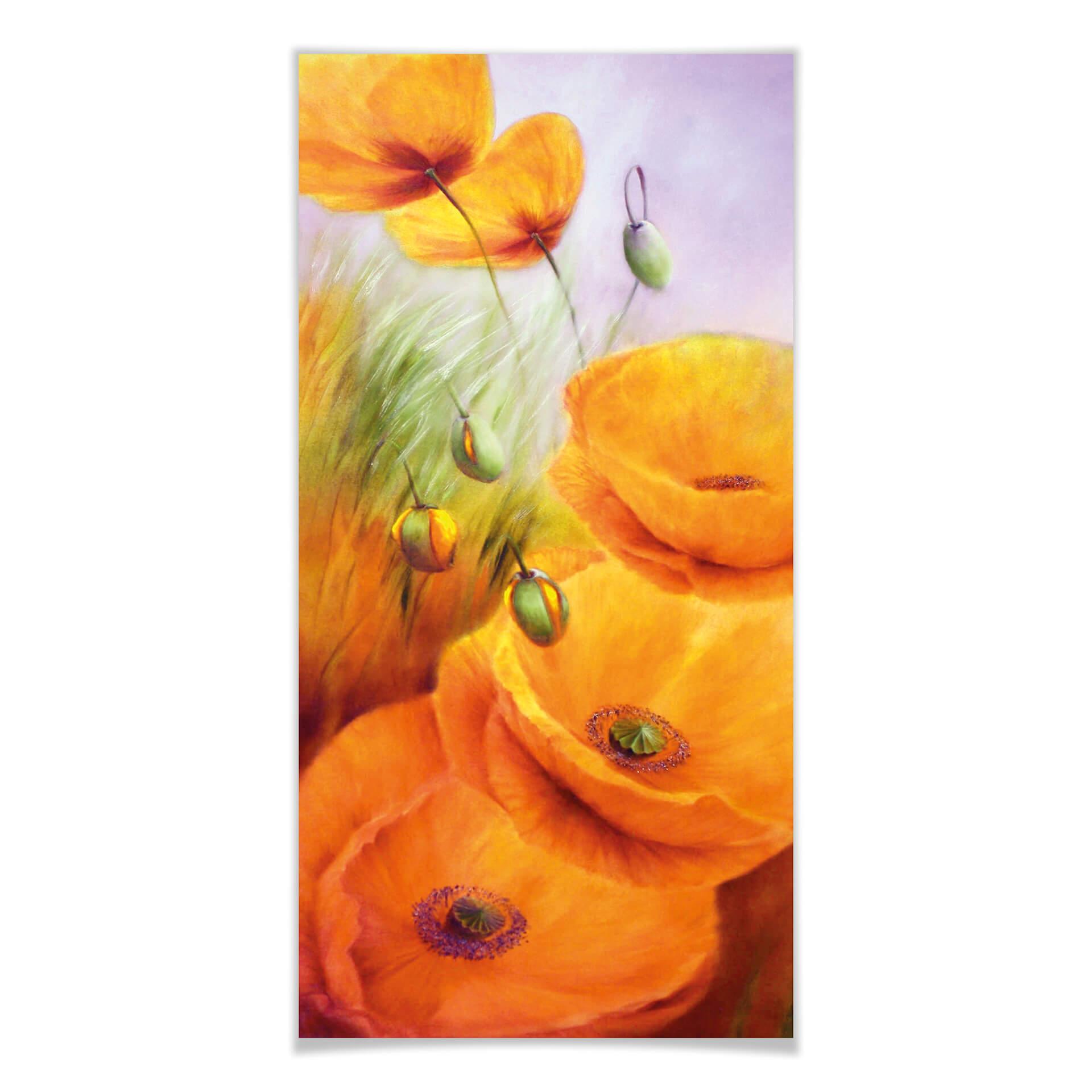 Póster Schmucker - Amapolas en el campo