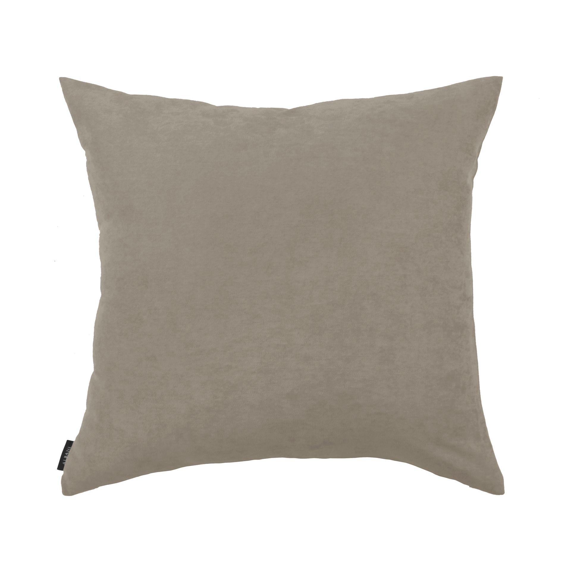 Uni Kissenhülle in taupe in 50x50 cm