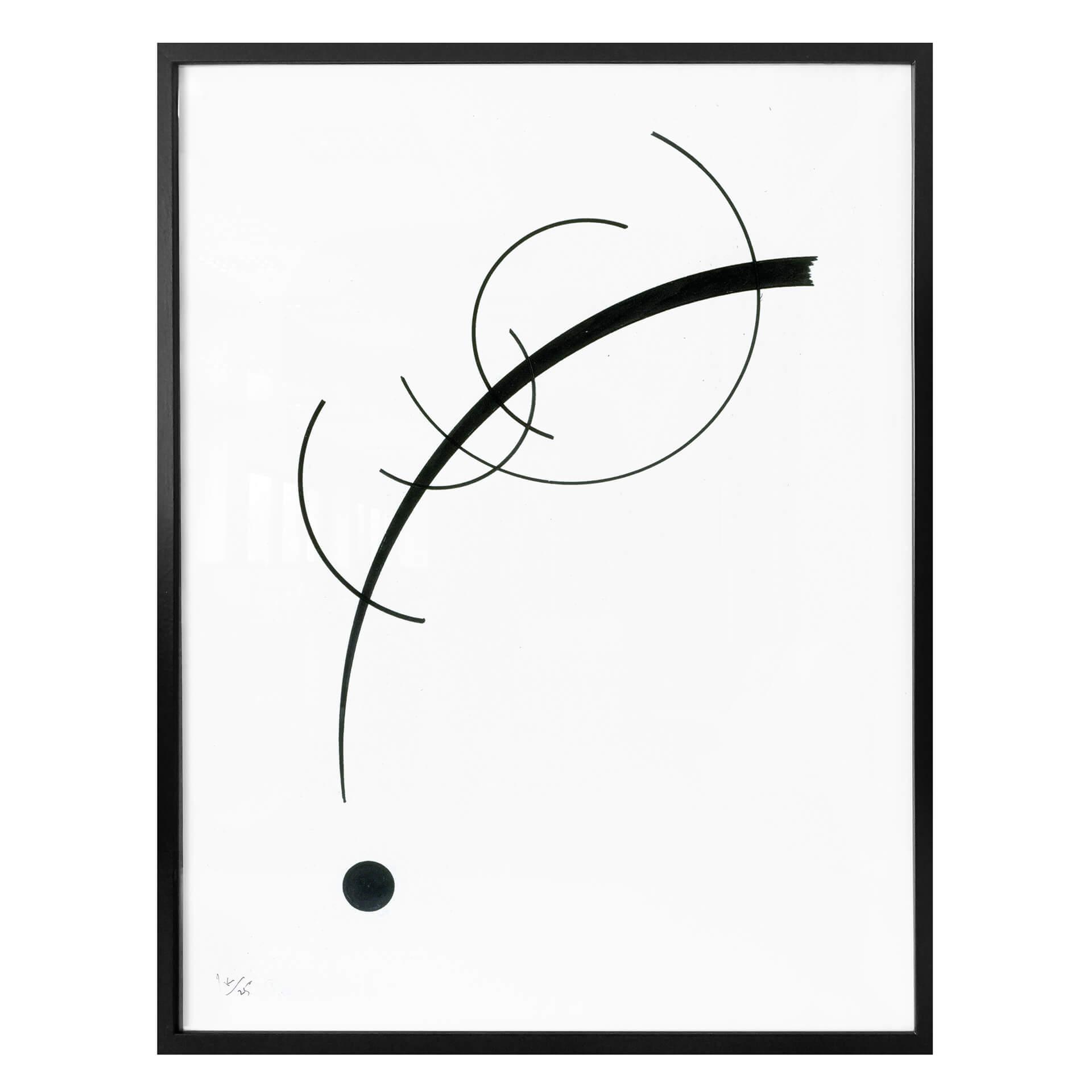 Póster Kandinsky - Curva al punto