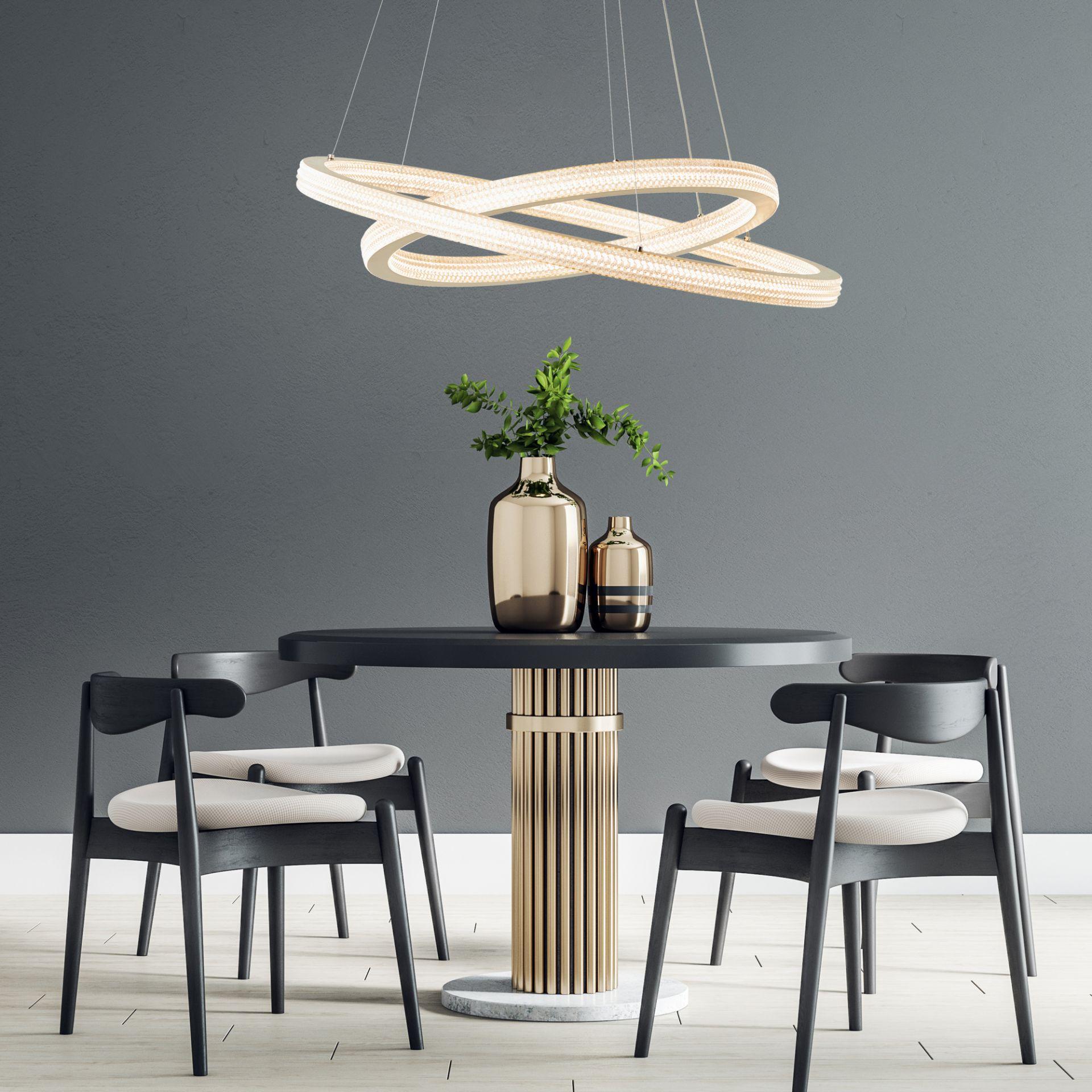 Pendelleuchte Darius, gold, 150 x 80 cm, Metall Pendelleuchte