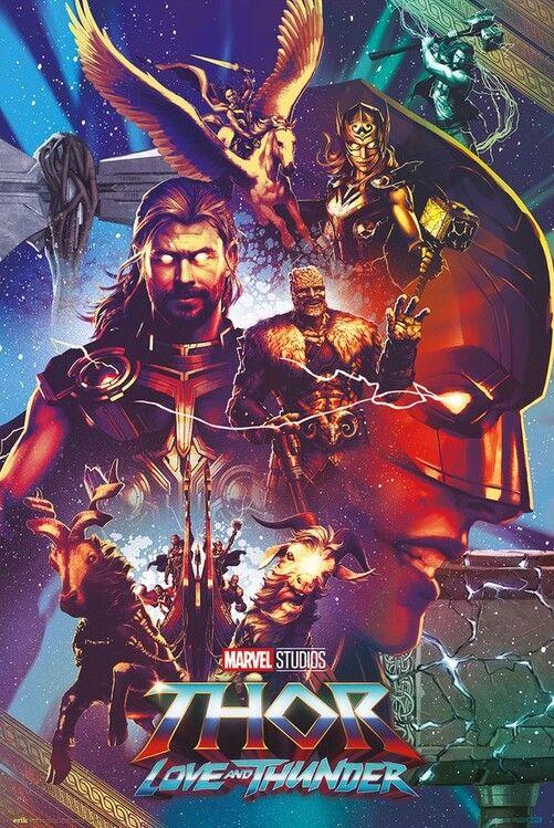 Poster, film poster Thor - Love and Thunder 61x91,5 cm
