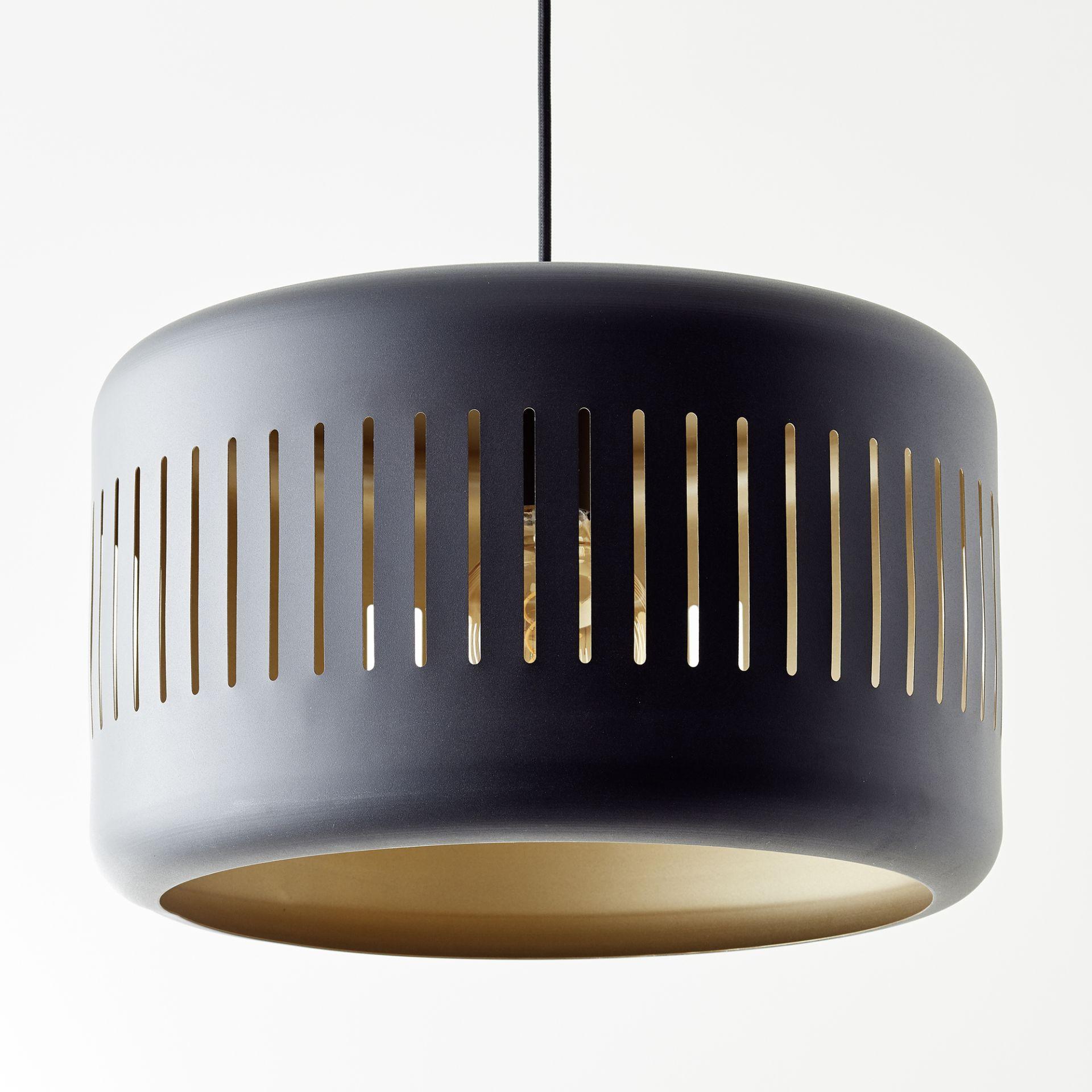 Pendelleuchte Silvio, gold, 120 x 38 cm, Metall Pendellampe, dimmbar