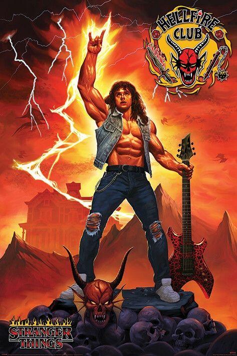 Poster, film poster Stranger Things 4 - Hellfire Club Rock God 61x91,5 cm