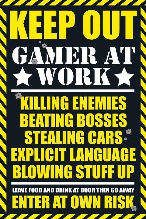 Poster Gaming - Keep out 61x91,5 cm