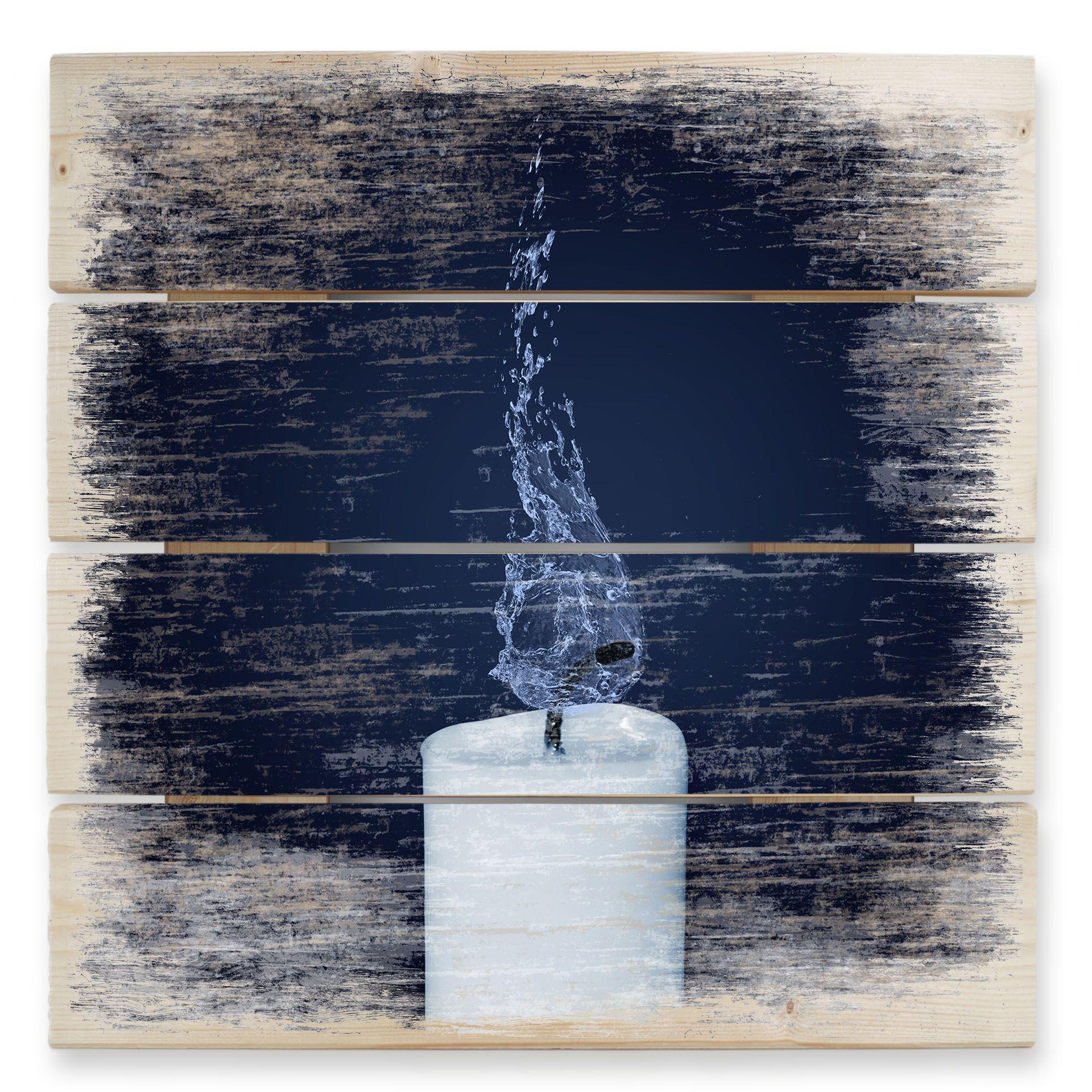 Cuadro de madera Erloschen - 40x41,5 cm