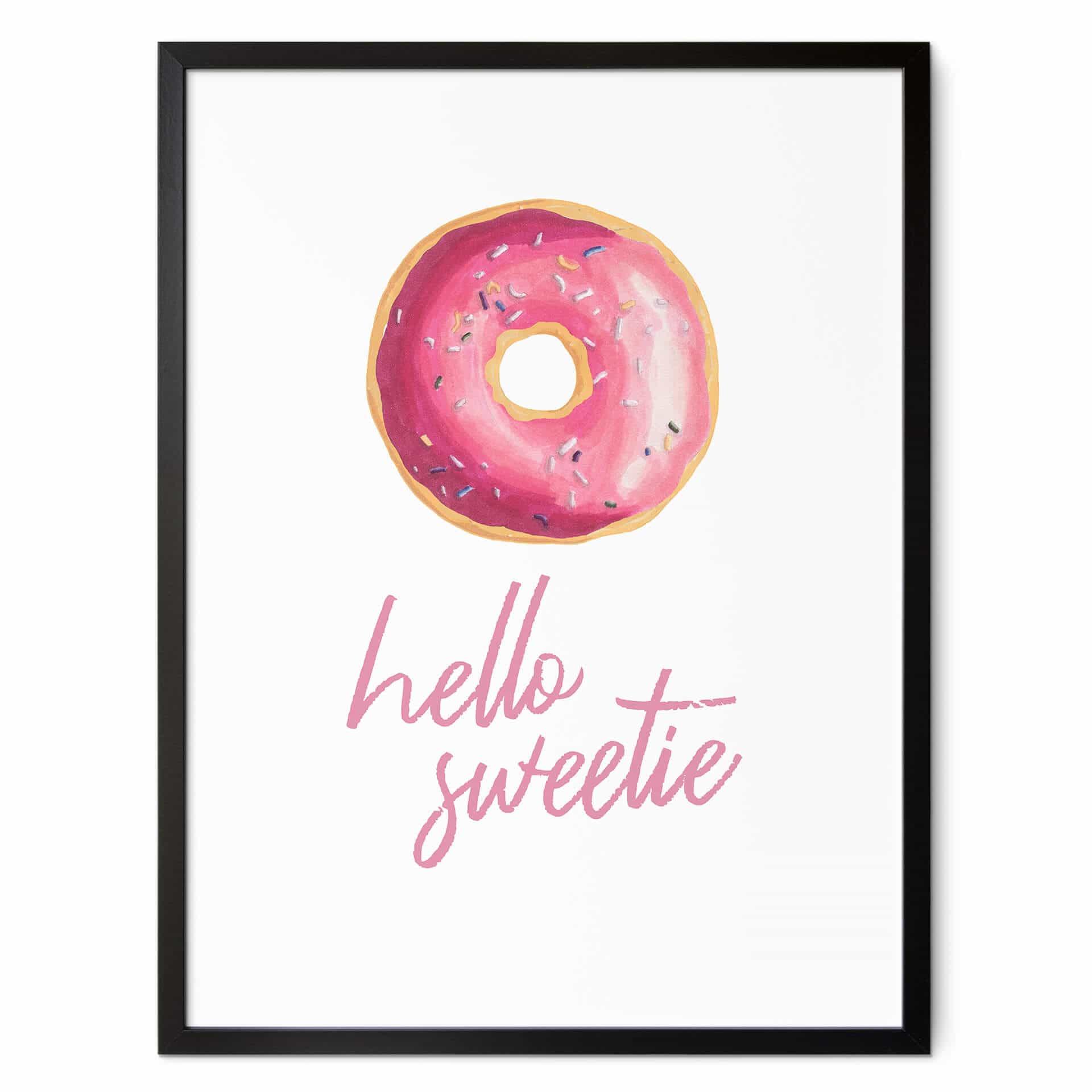 Plakat Donuts - Hello Sweetie