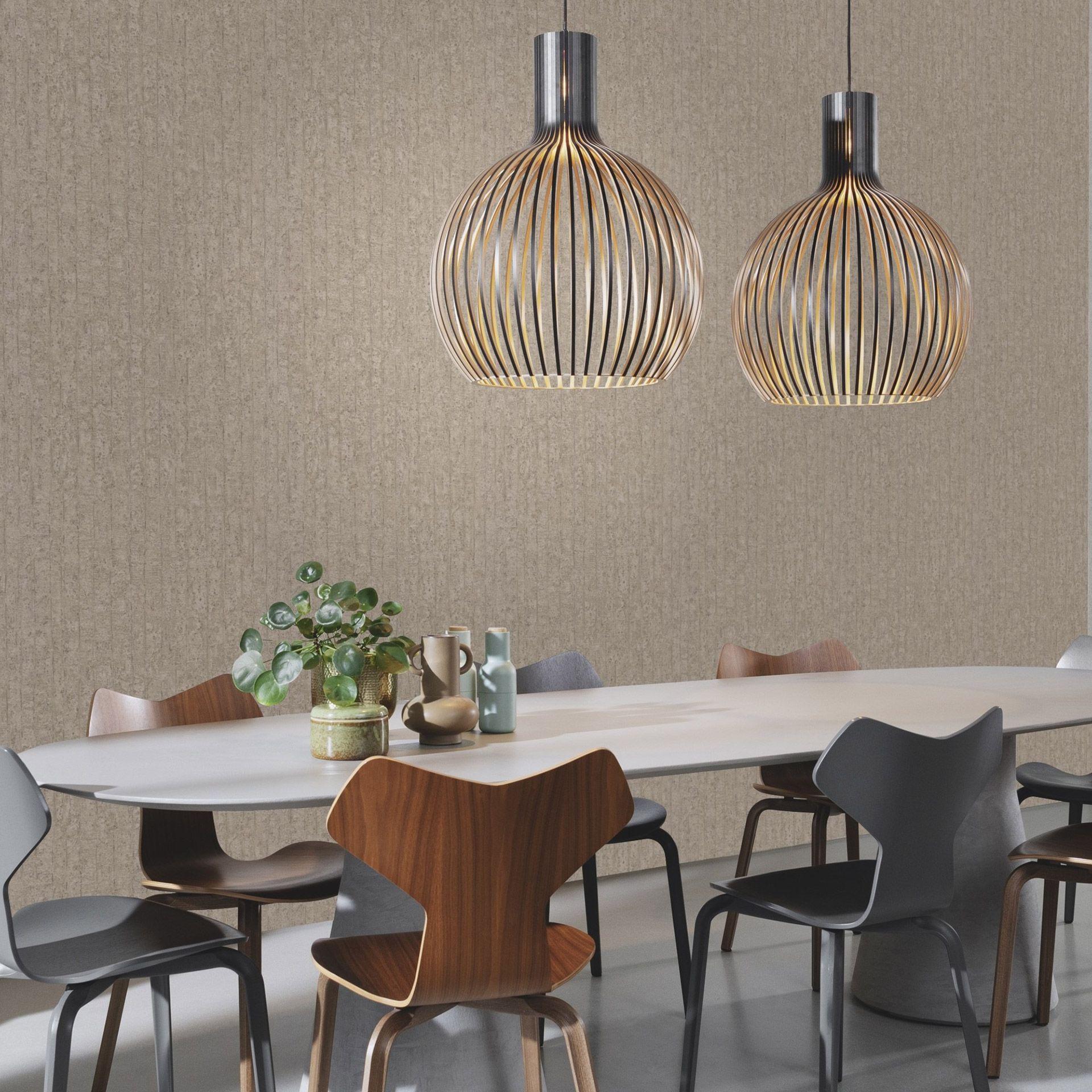 Tapet i betonlook, stentapet Factory V brun
