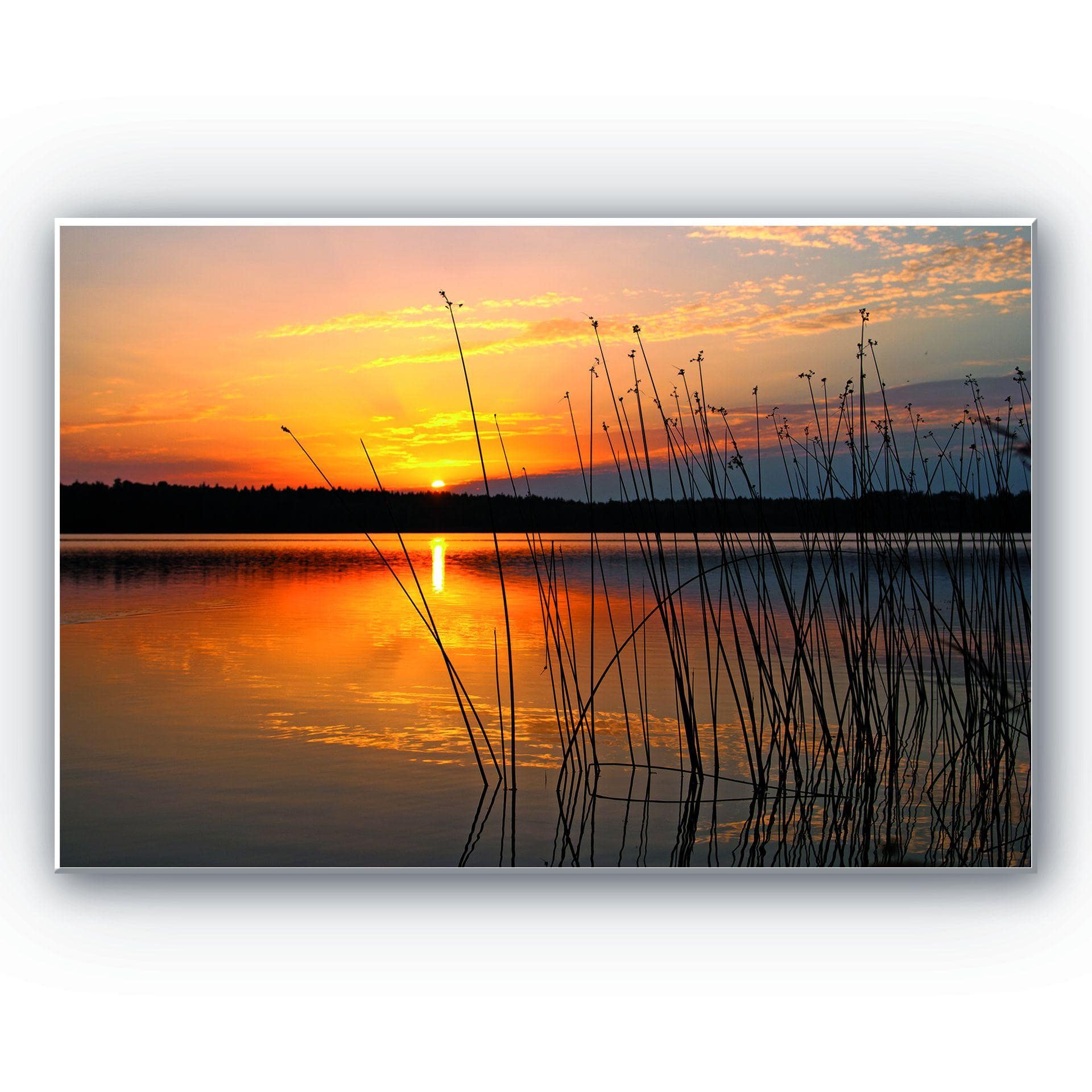 Tableau Forex - Coucher de soleil sur le lac