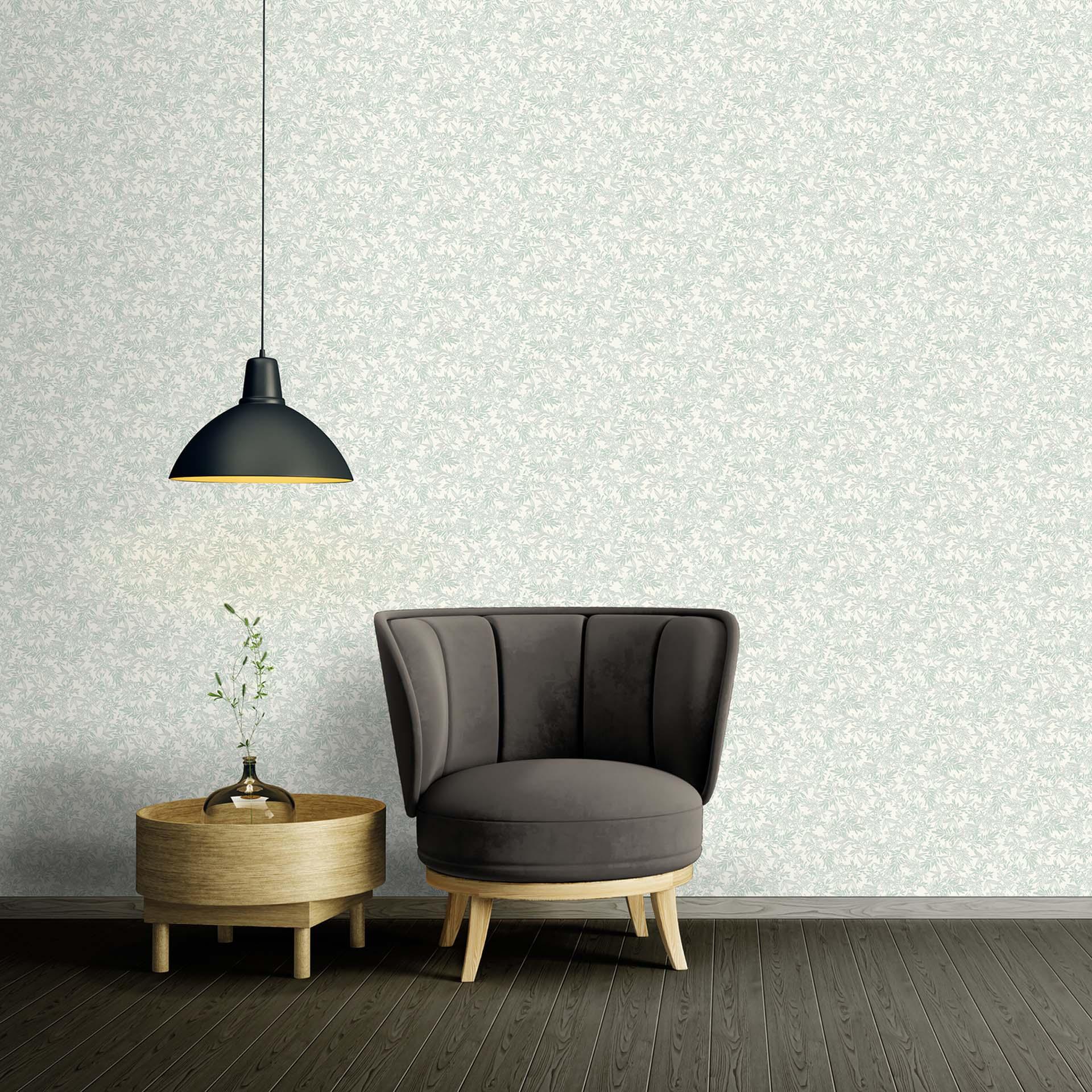Papel pintado Floral verde blanco - Papel pintado no tejido A.S. Création