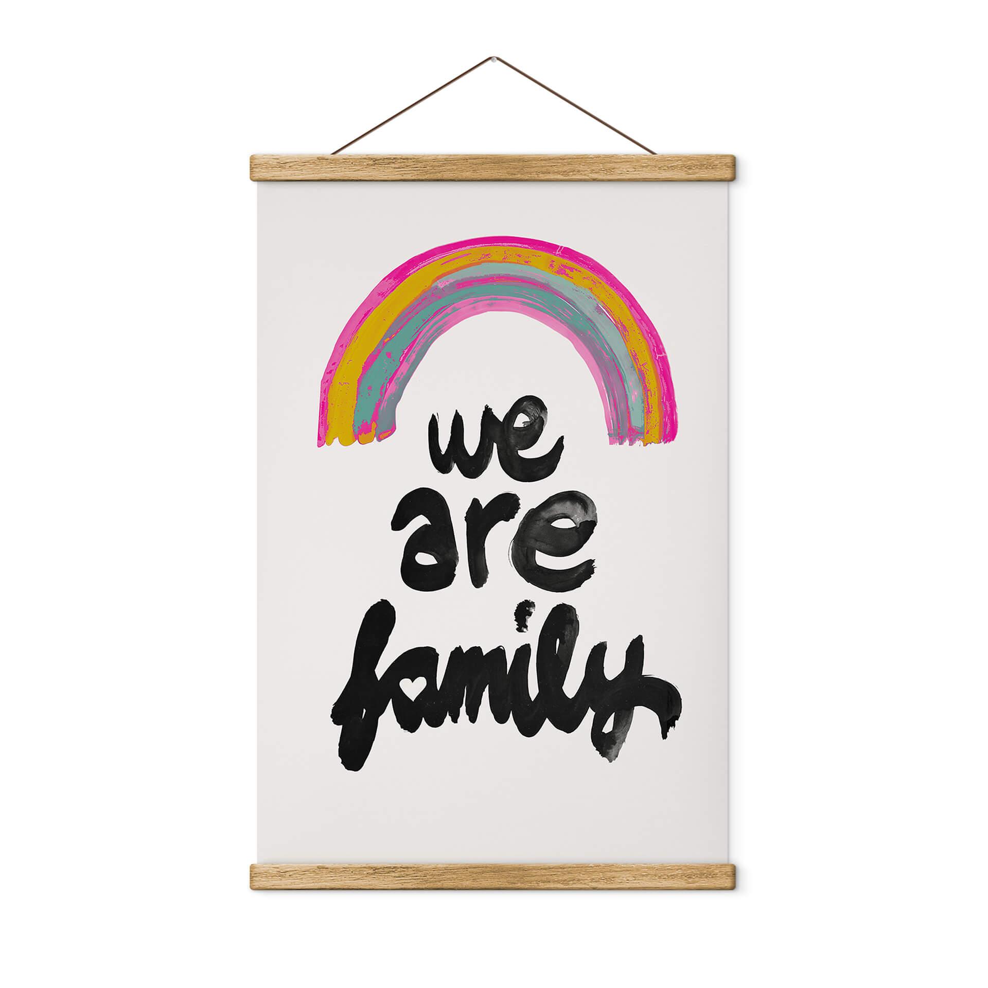 Tekstil plakat Treechild - We are Family
