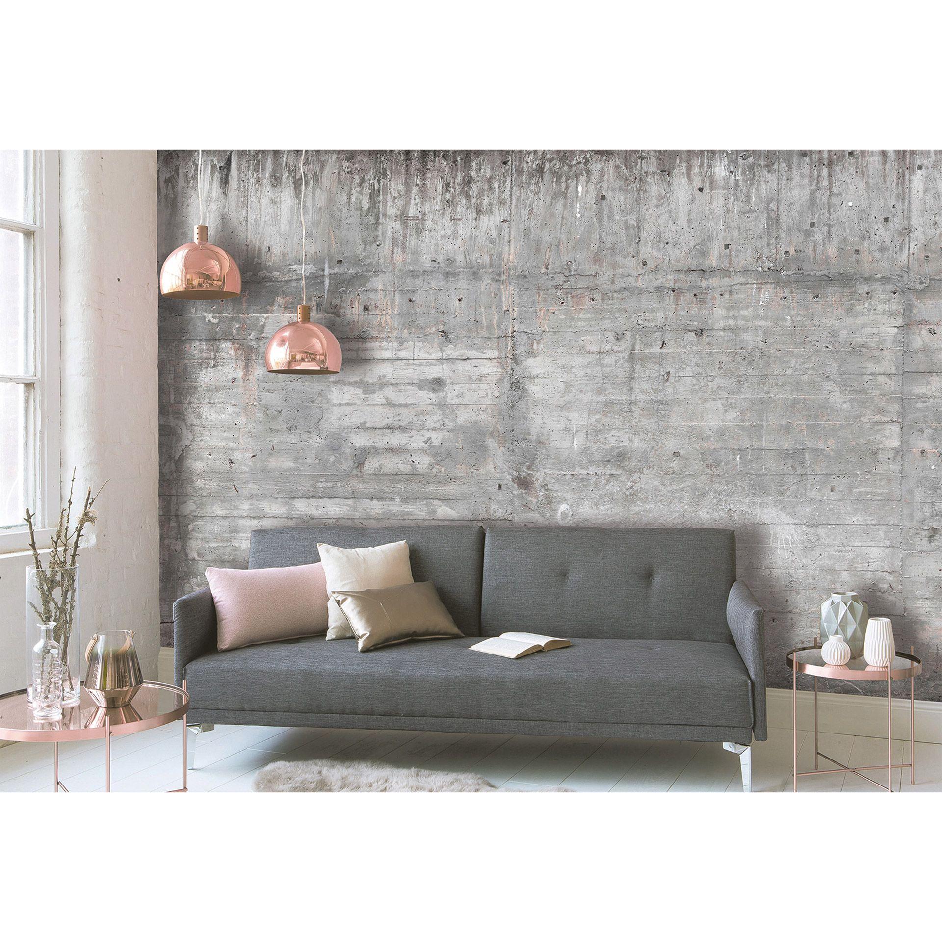 non-woven tapet ConcreteWall Moderne fototapet Designwalls i grå og brun 