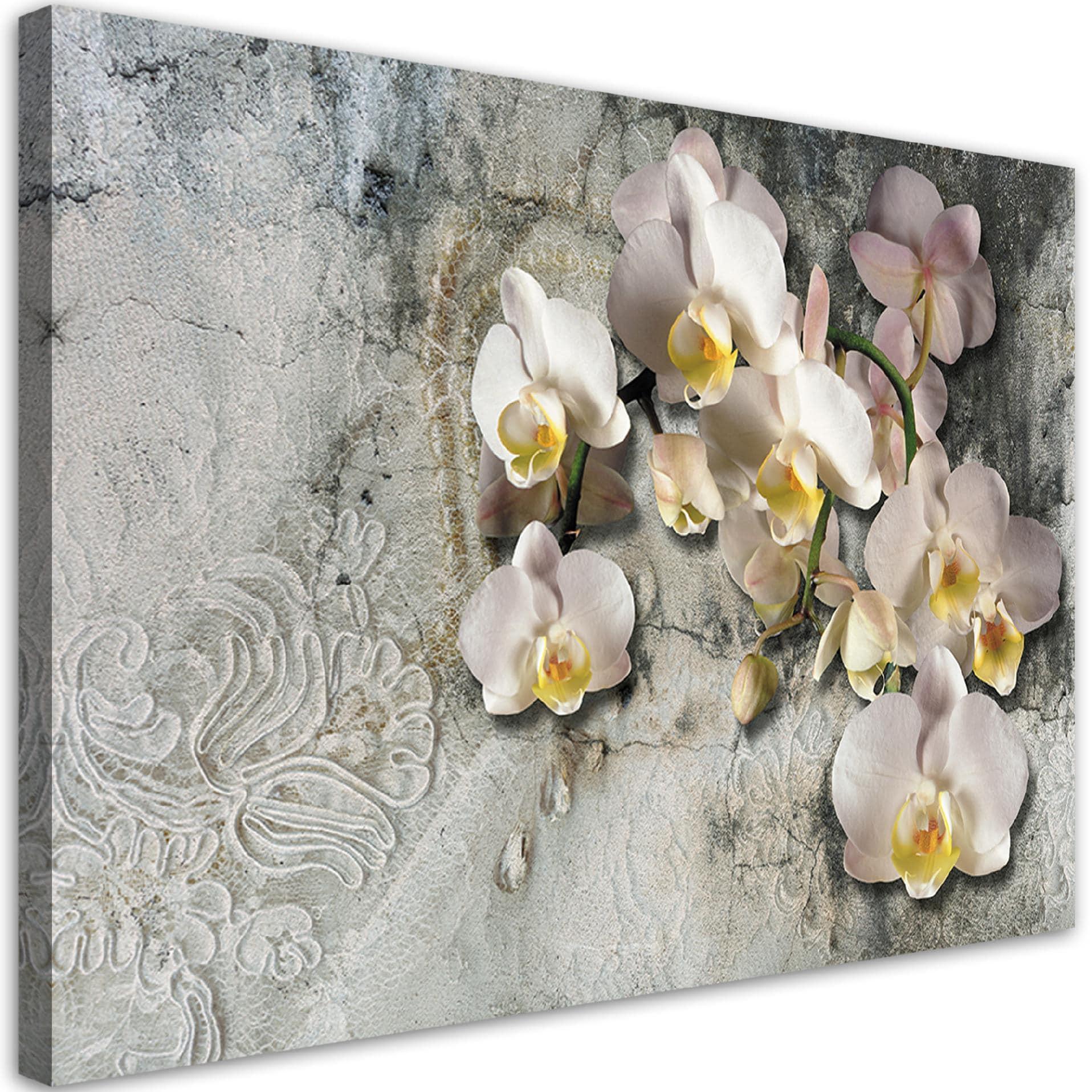 Canvasbillede, orkidéblomster planter