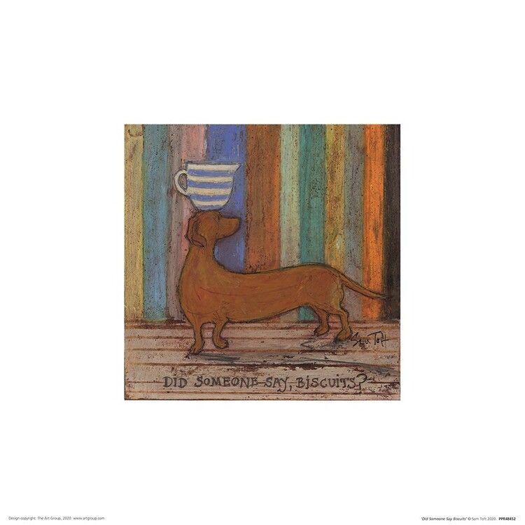 Plakat Sam Toft - Did Someone Say Biscuits kunsttryk, Sam Toft (30 x 30 cm)