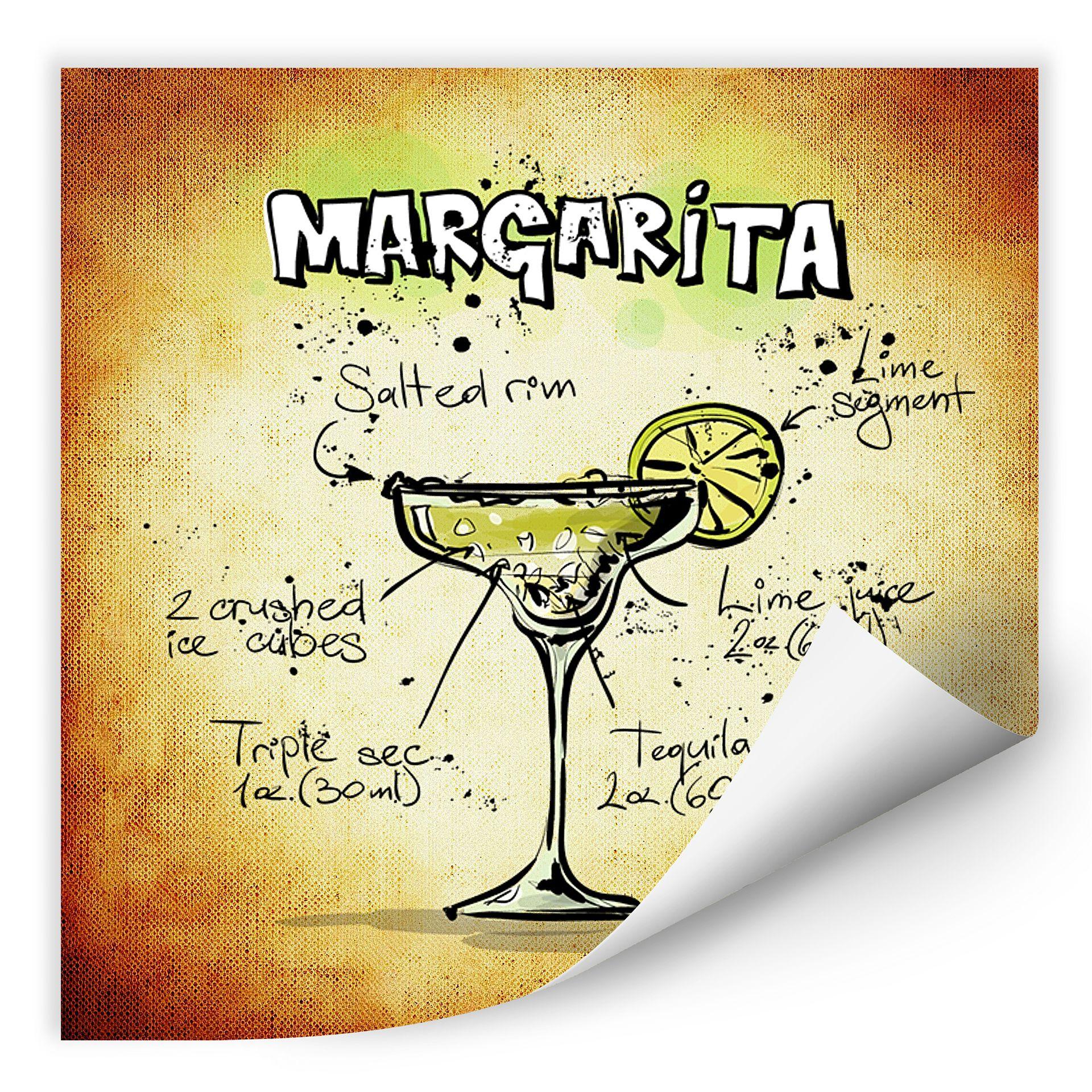 Zelfklevende Poster  Margarita Recept
