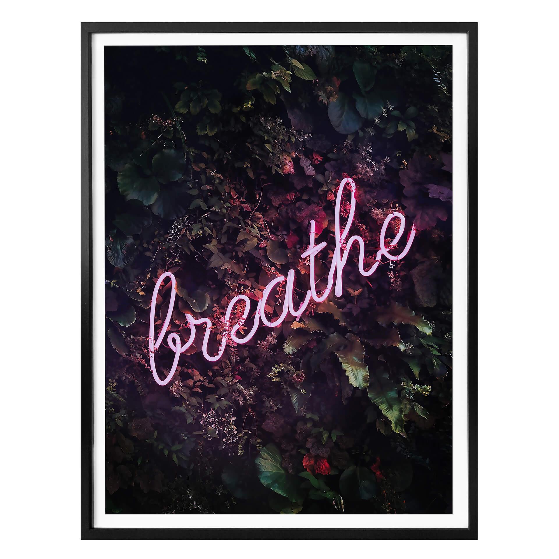 Póster Sisi & Seb - letrero de neón: Respira
