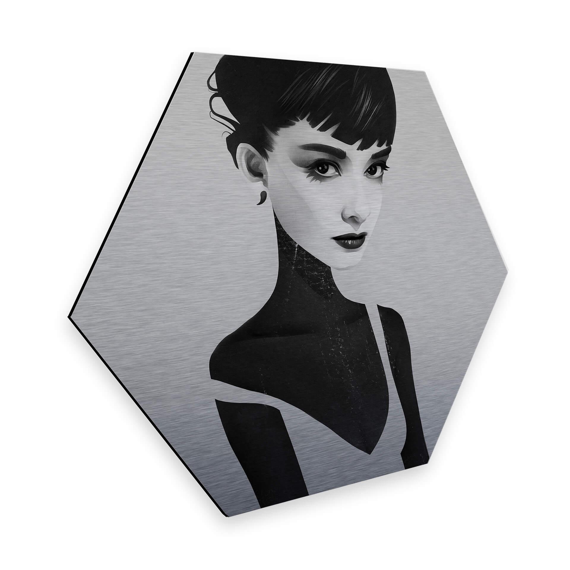 Hexagon - Alu-Dibond-Sølveffekt - Ireland - Oh Audrey