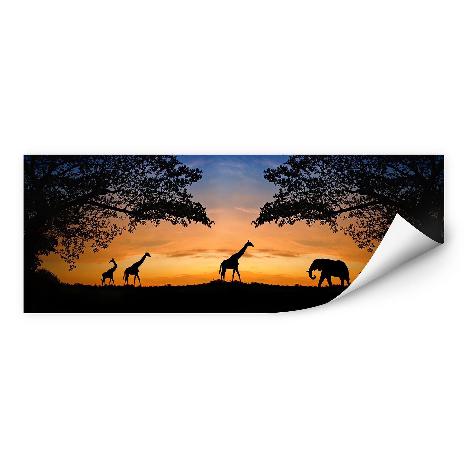 Zelfklevende Poster - African Sunset