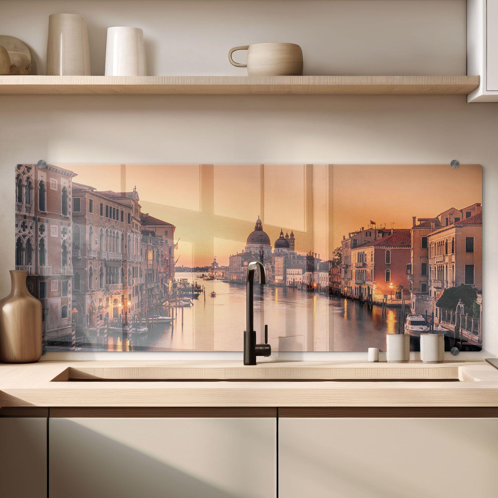 Stænkplade Solnedgang i Venedig - Zhang
