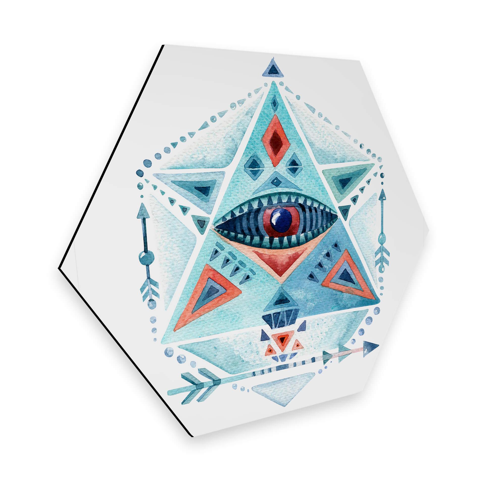 Hexagon - Alu-Dibond - Kvilis - Blue Prism