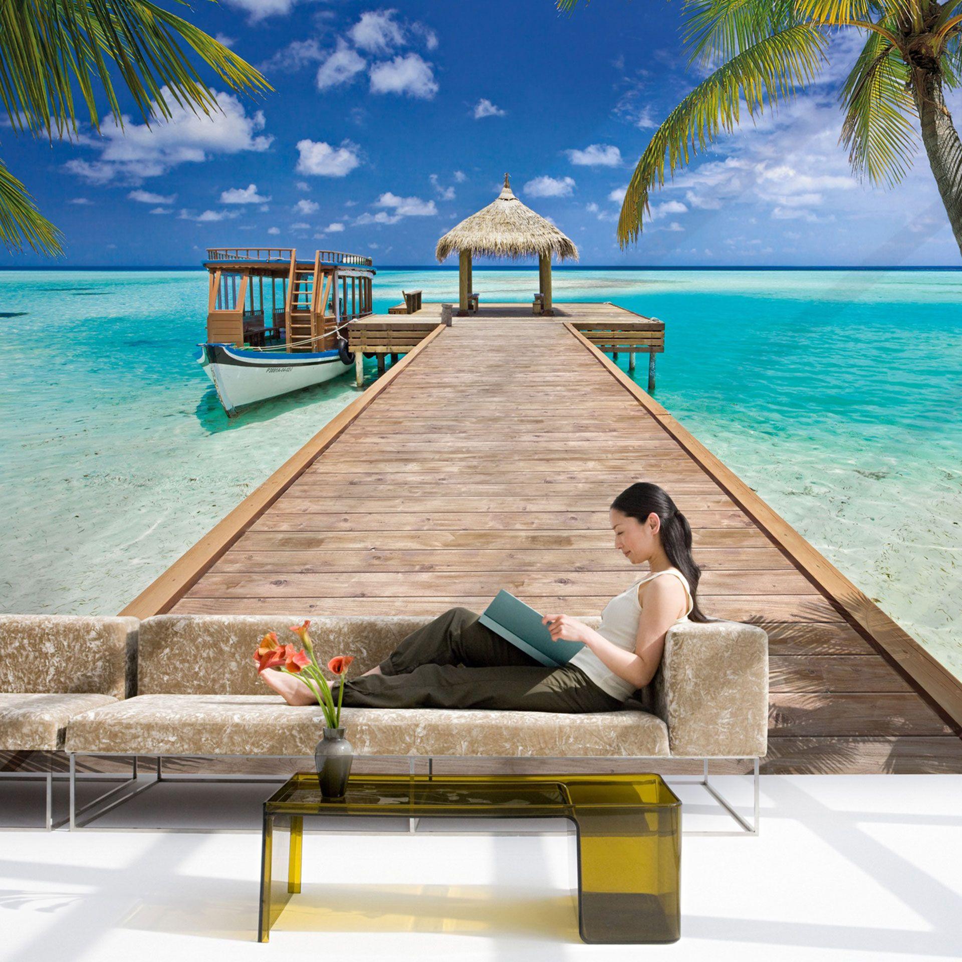 Fotobehang Papierbehang Beach Resort